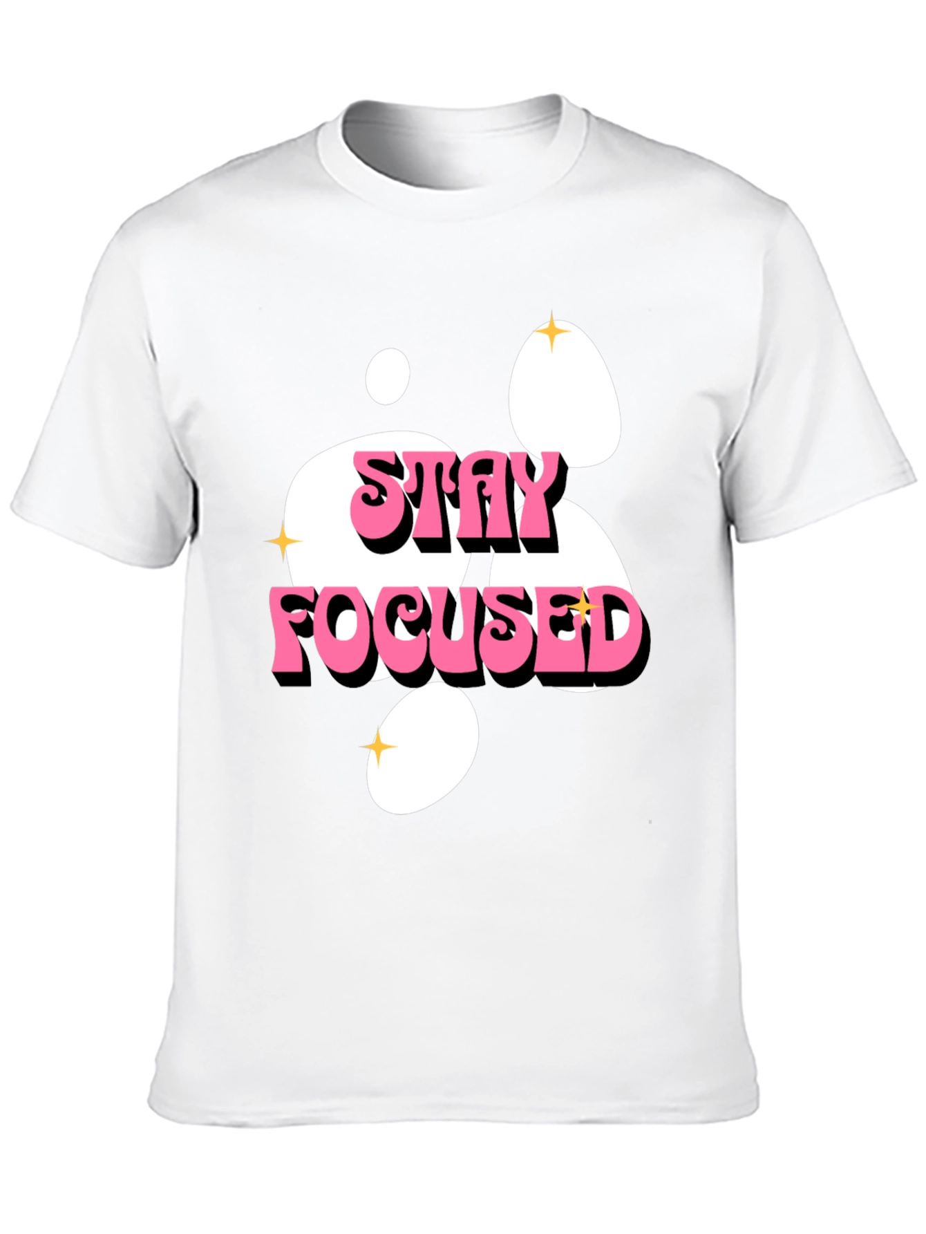 Stay Focused Graphic Tee - Black