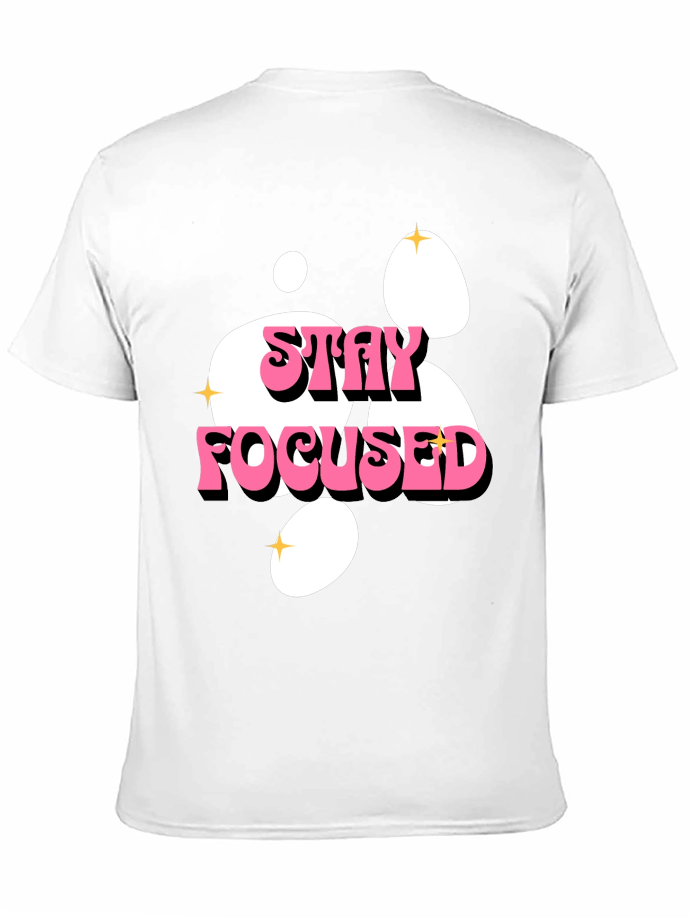 Stay Focused Graphic Tee - Black