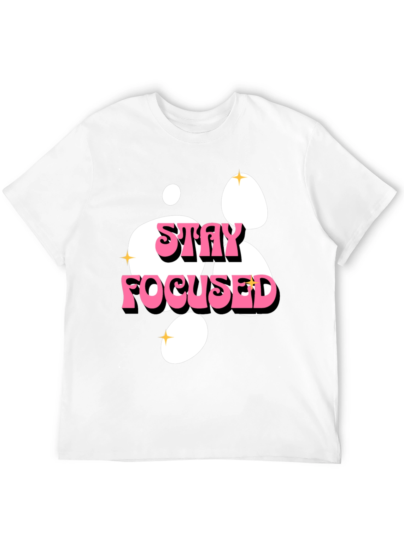 Stay Focused Graphic Tee - Black
