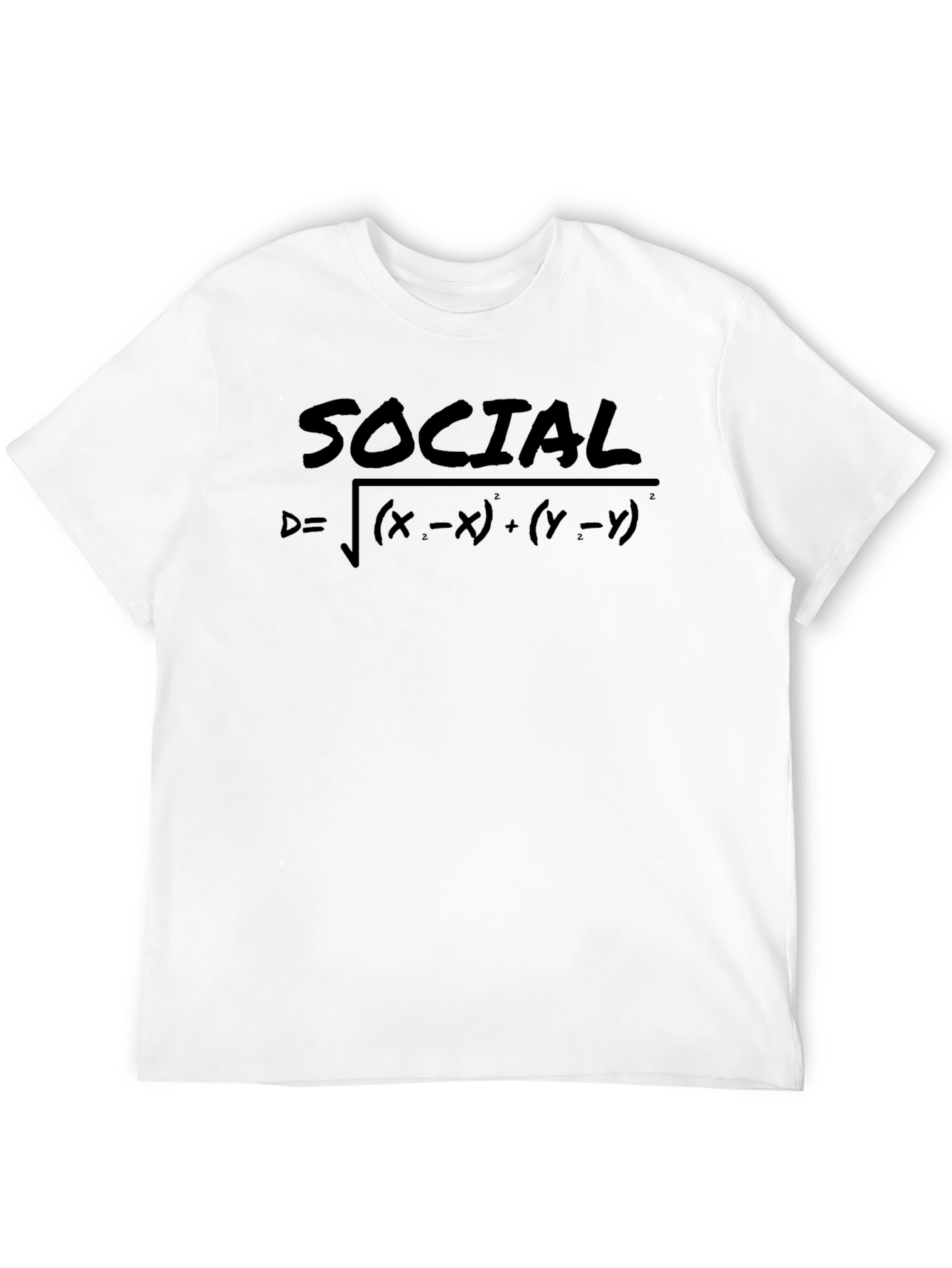 Social Distance T-Shirt - Mathematical Formula Design