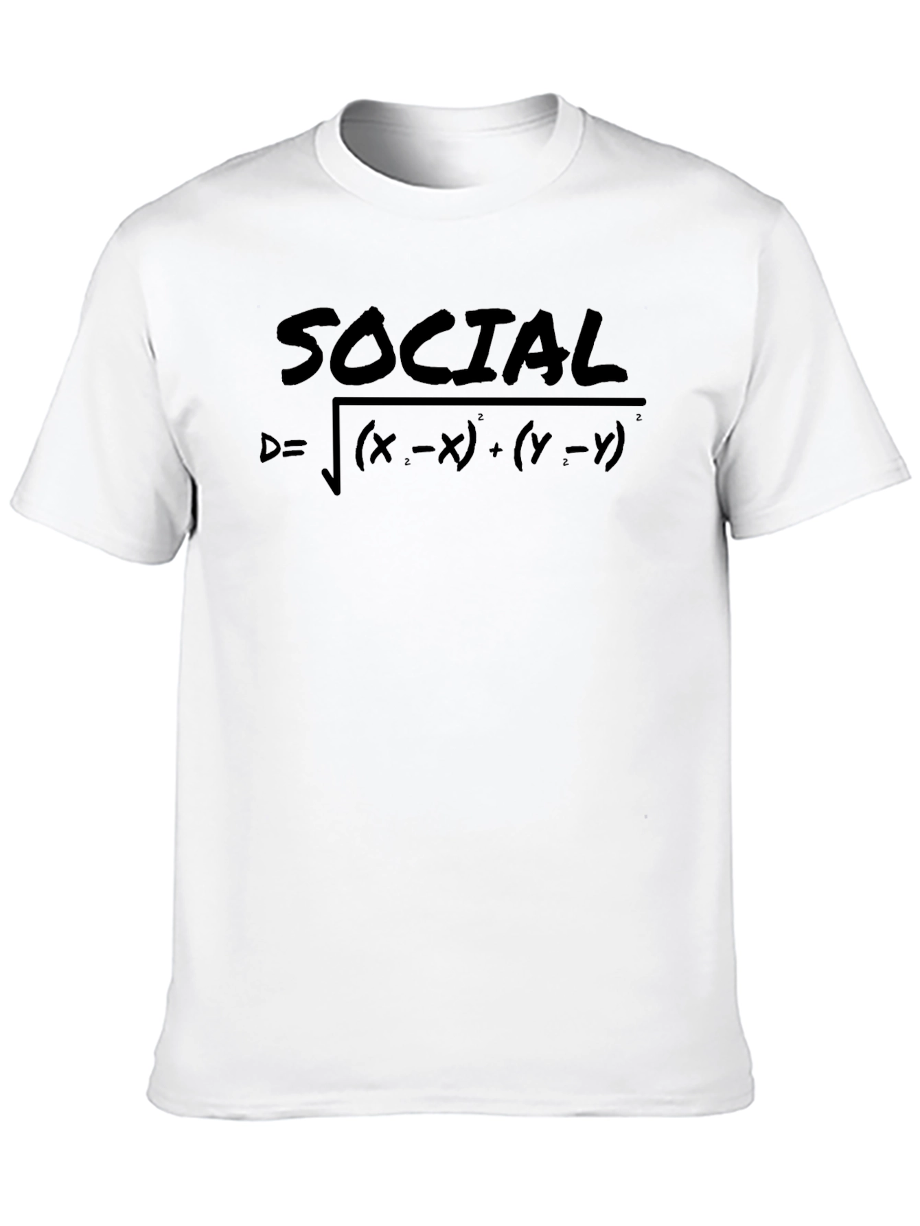 Social Distance T-Shirt - Mathematical Formula Design