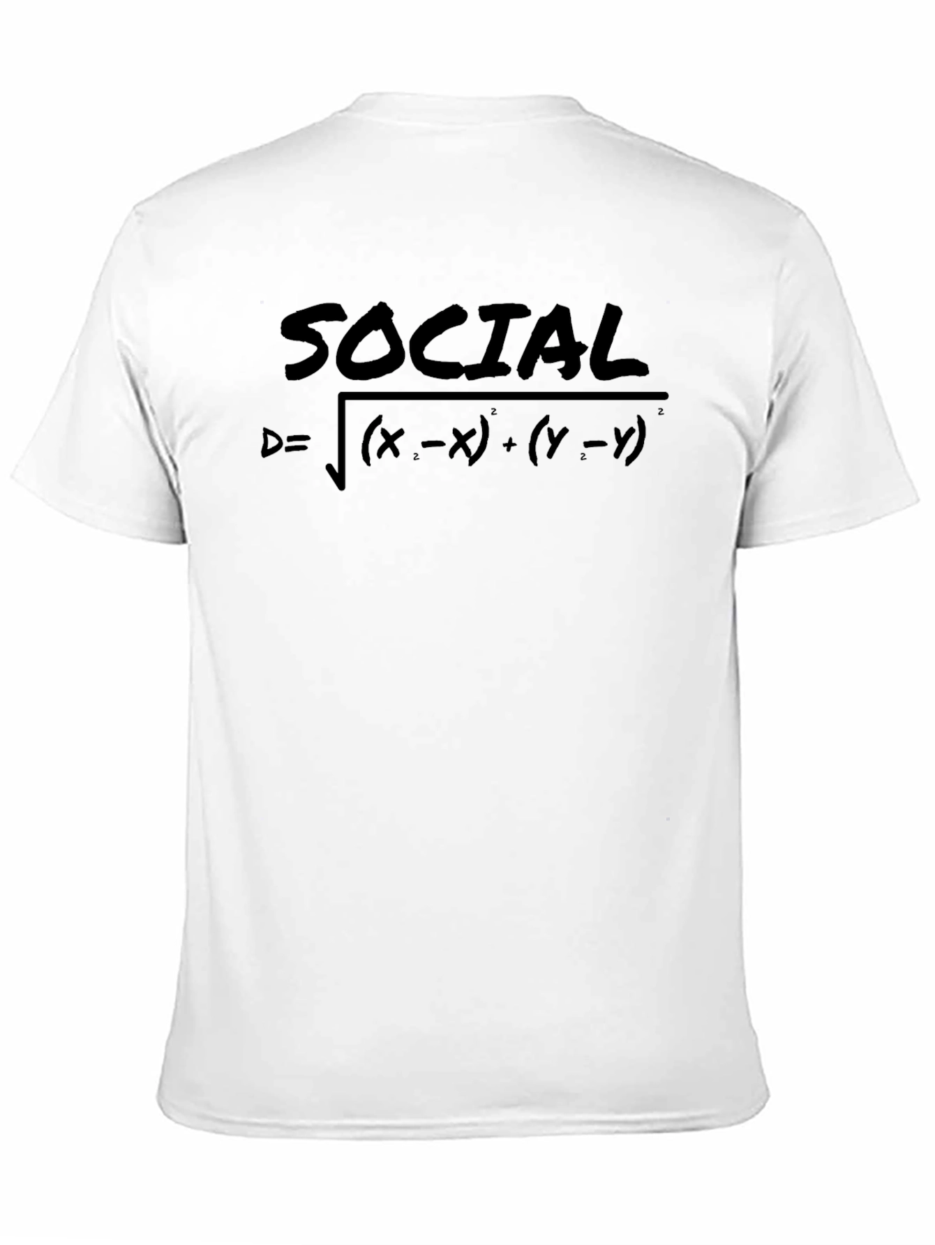 Social Distance T-Shirt - Mathematical Formula Design