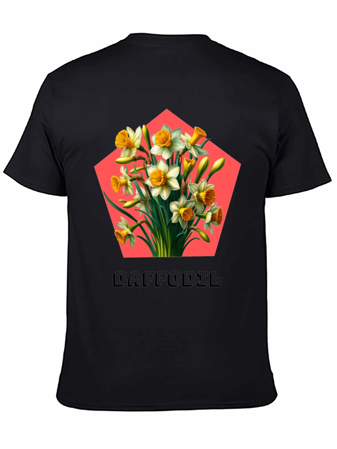 Daffodil Flower Graphic Tee - Botanical Style