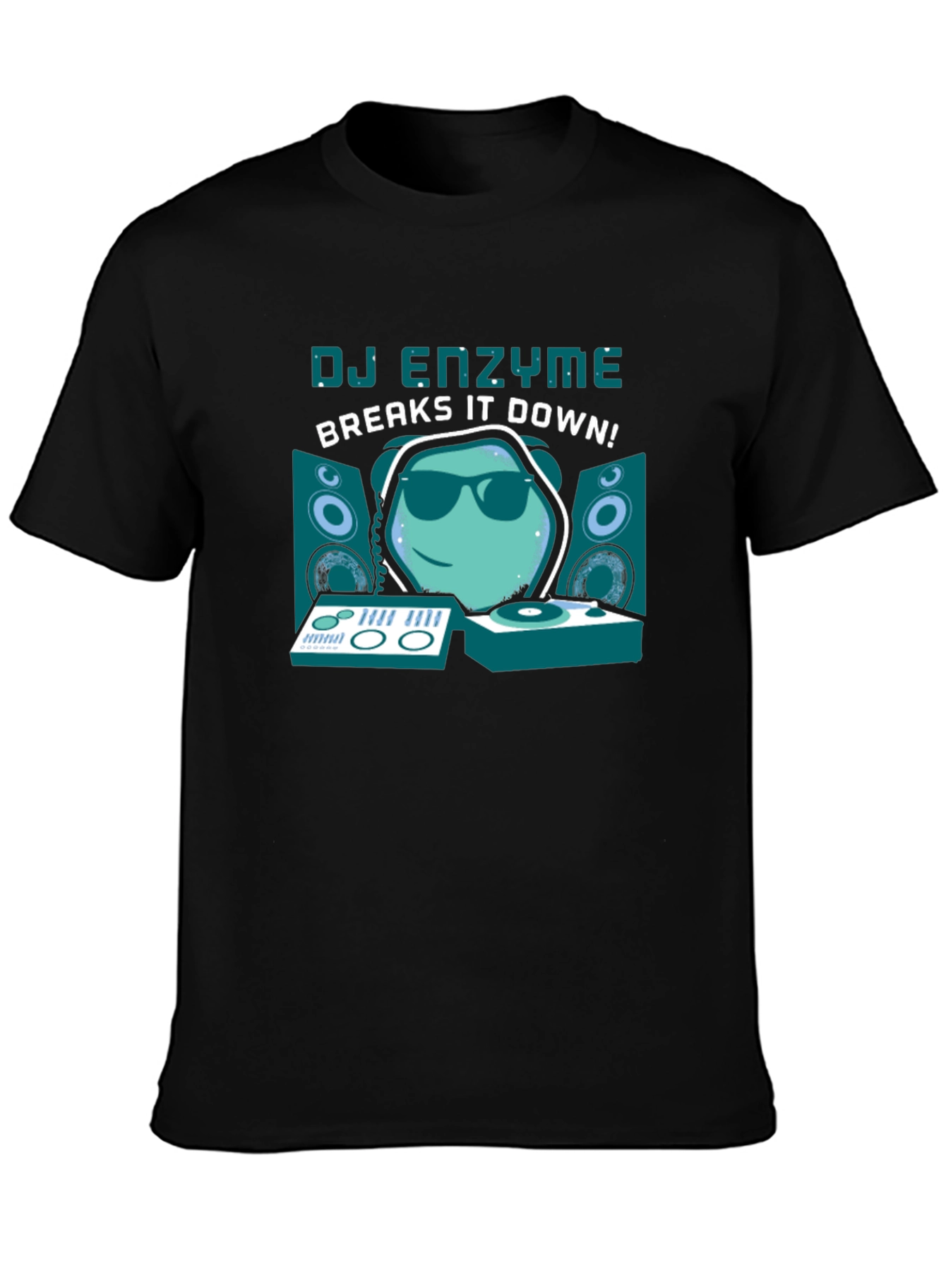 DJ Enzyme Breaks It Down Black T-Shirt