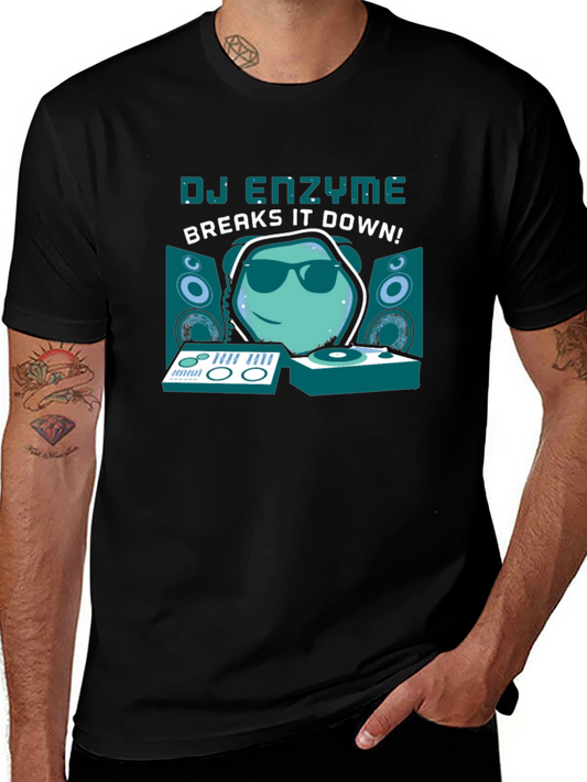 DJ Enzyme Breaks It Down Black T-Shirt