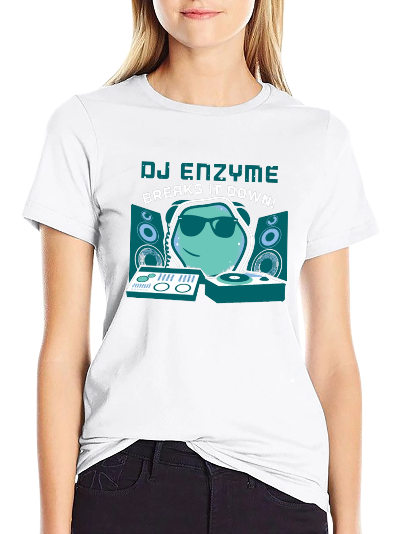 DJ Enzyme Breaks It Down Black T-Shirt