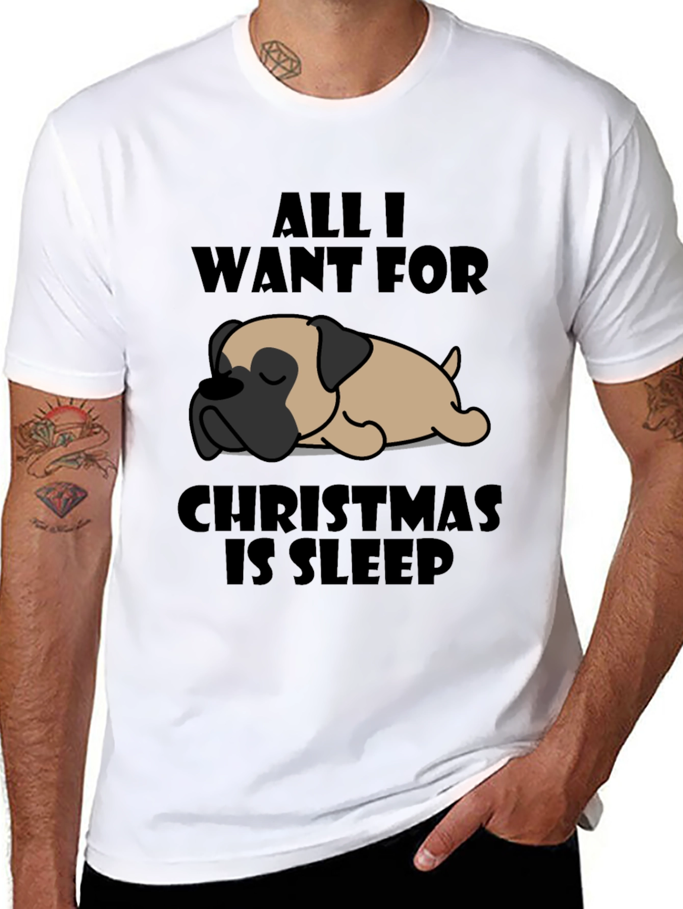 All I Want For Christmas Is Sleep T-Shirt
