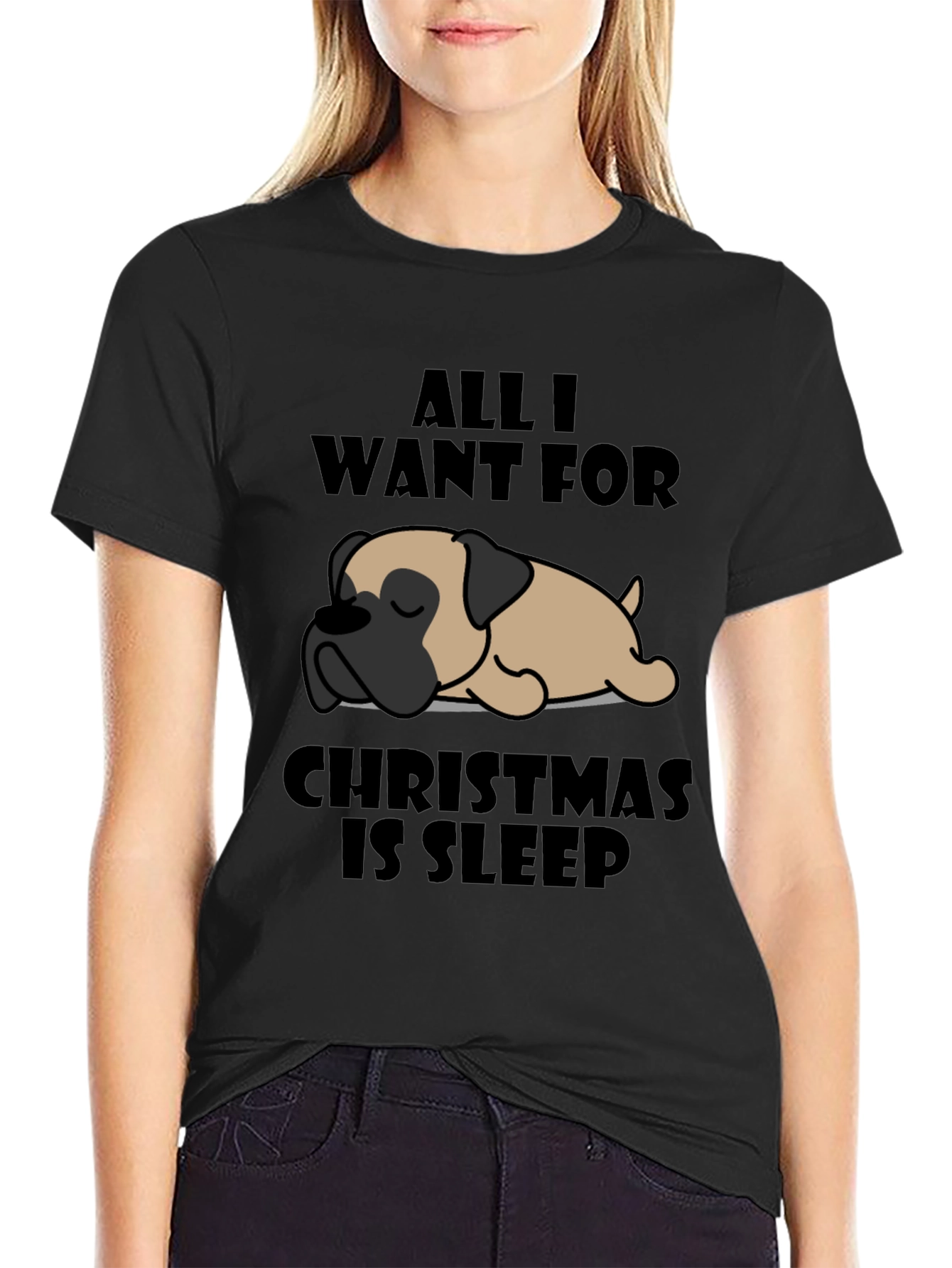 All I Want For Christmas Is Sleep T-Shirt