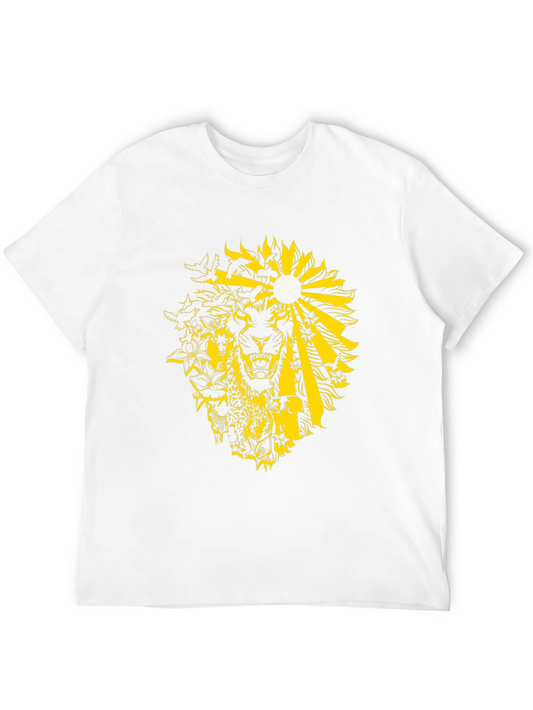 Lion Sun Graphic Tee - Black