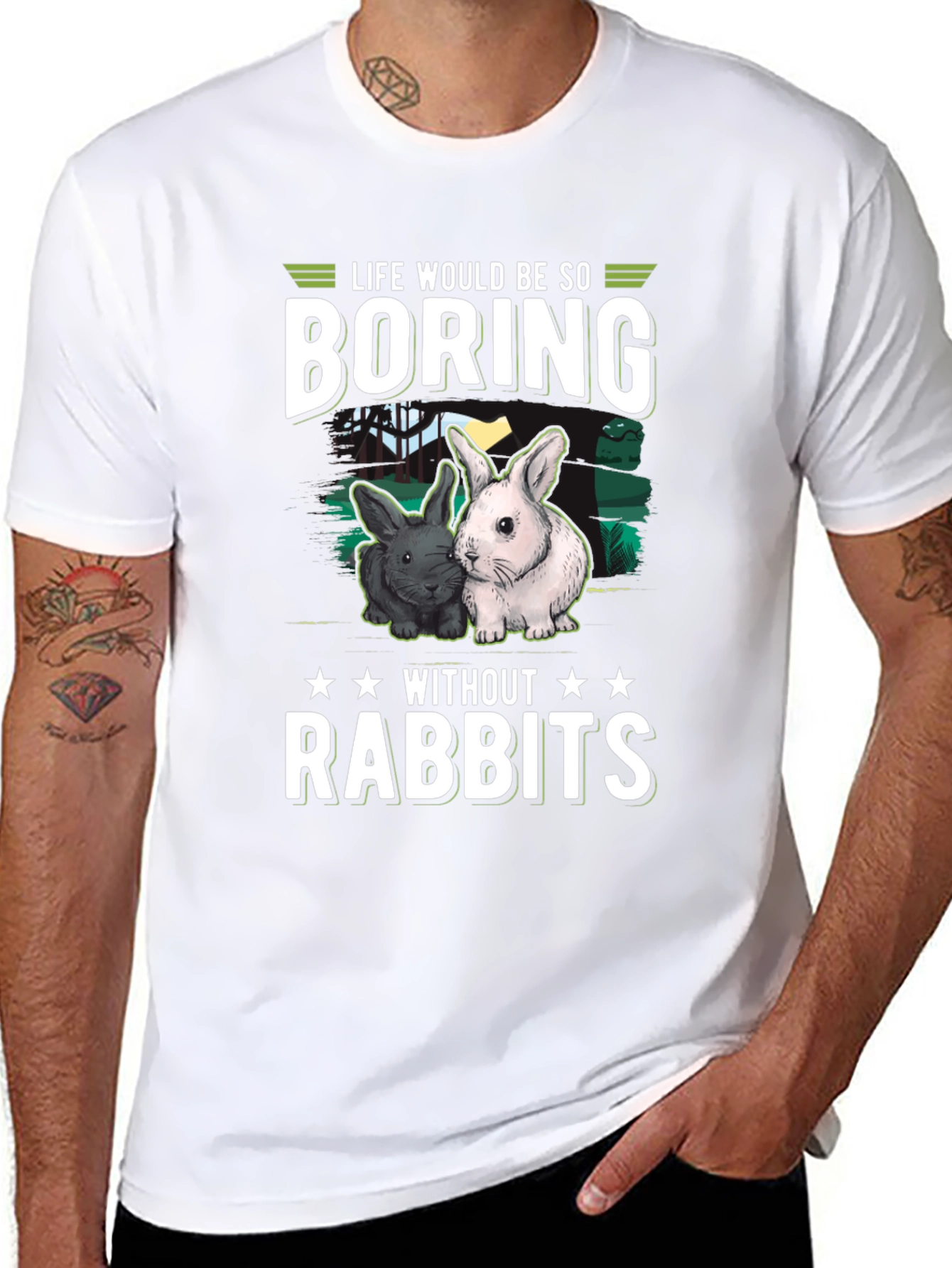 Life is Boring Without Rabbits T-Shirt