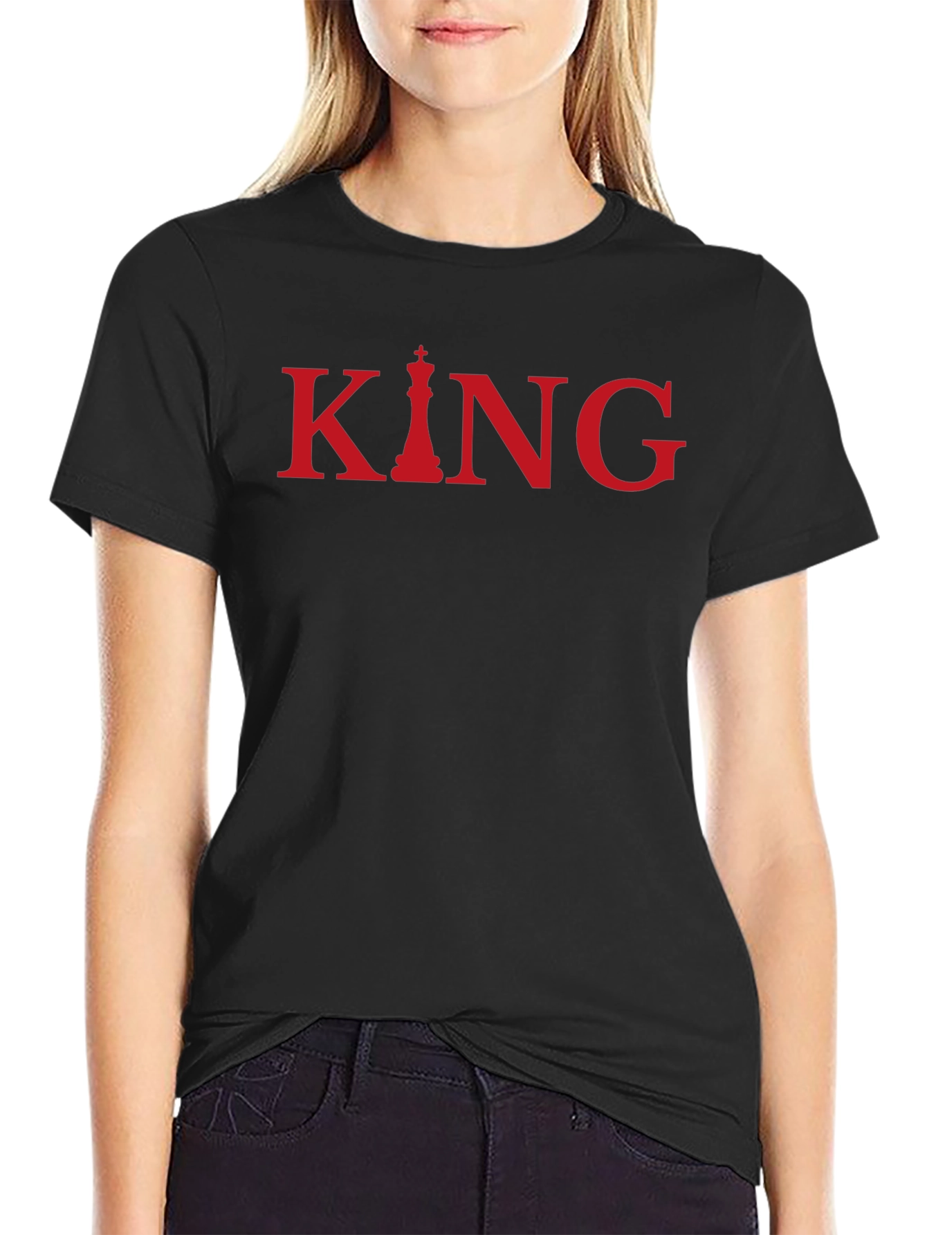 King Chess Piece Graphic T-Shirt