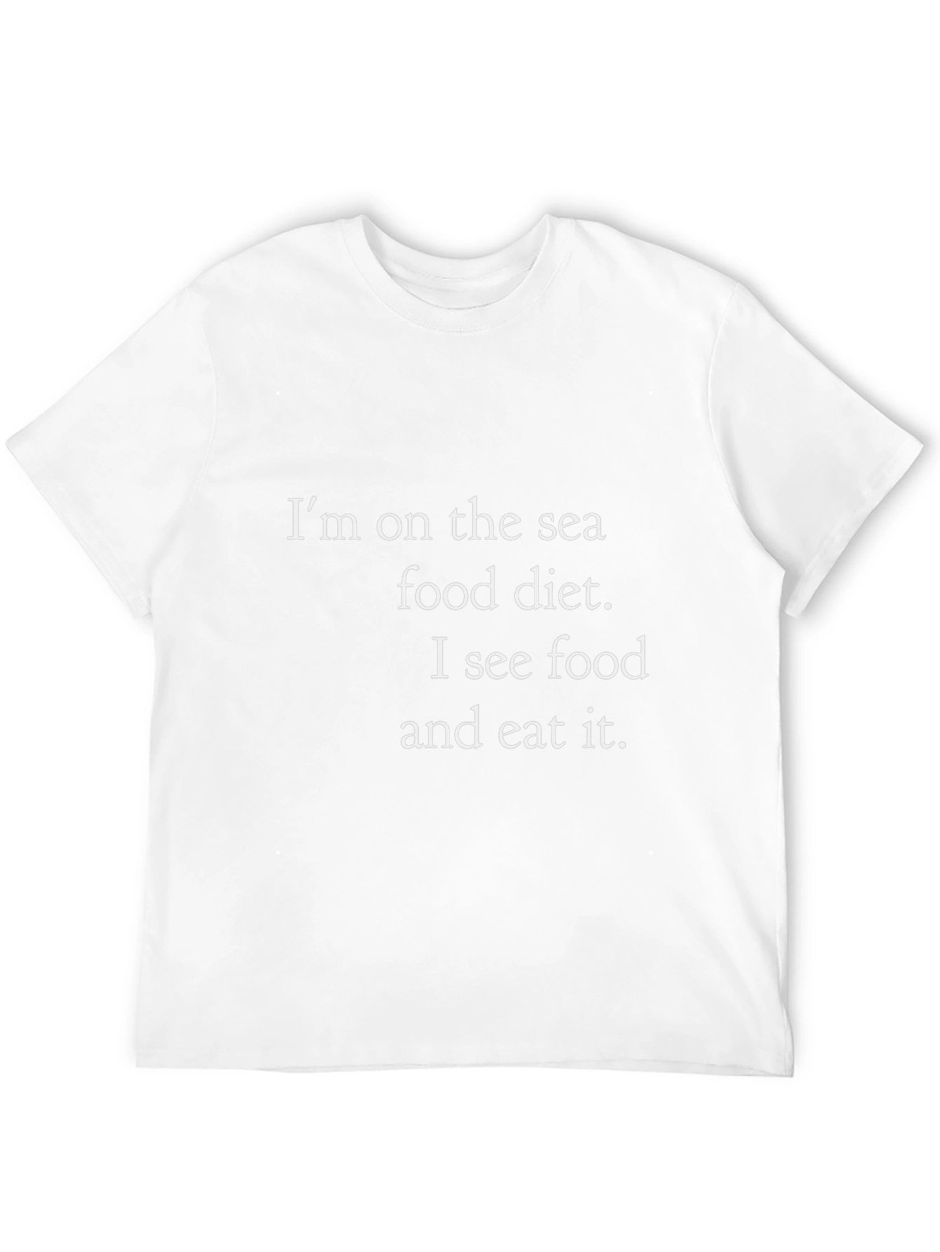 Humorous Sea Food Diet T-Shirt