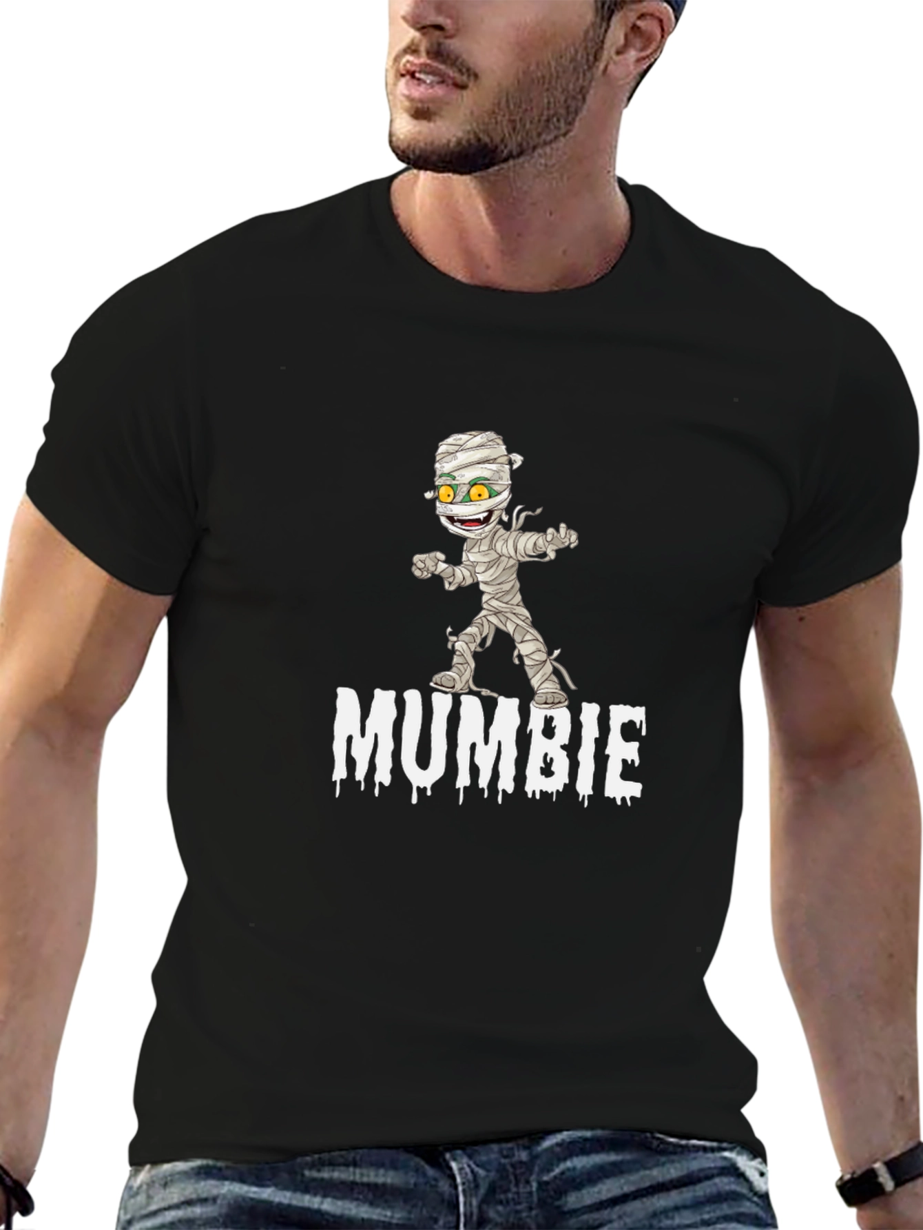 Mumbie Graphic T-Shirt - Funny Cartoon Mummy Design