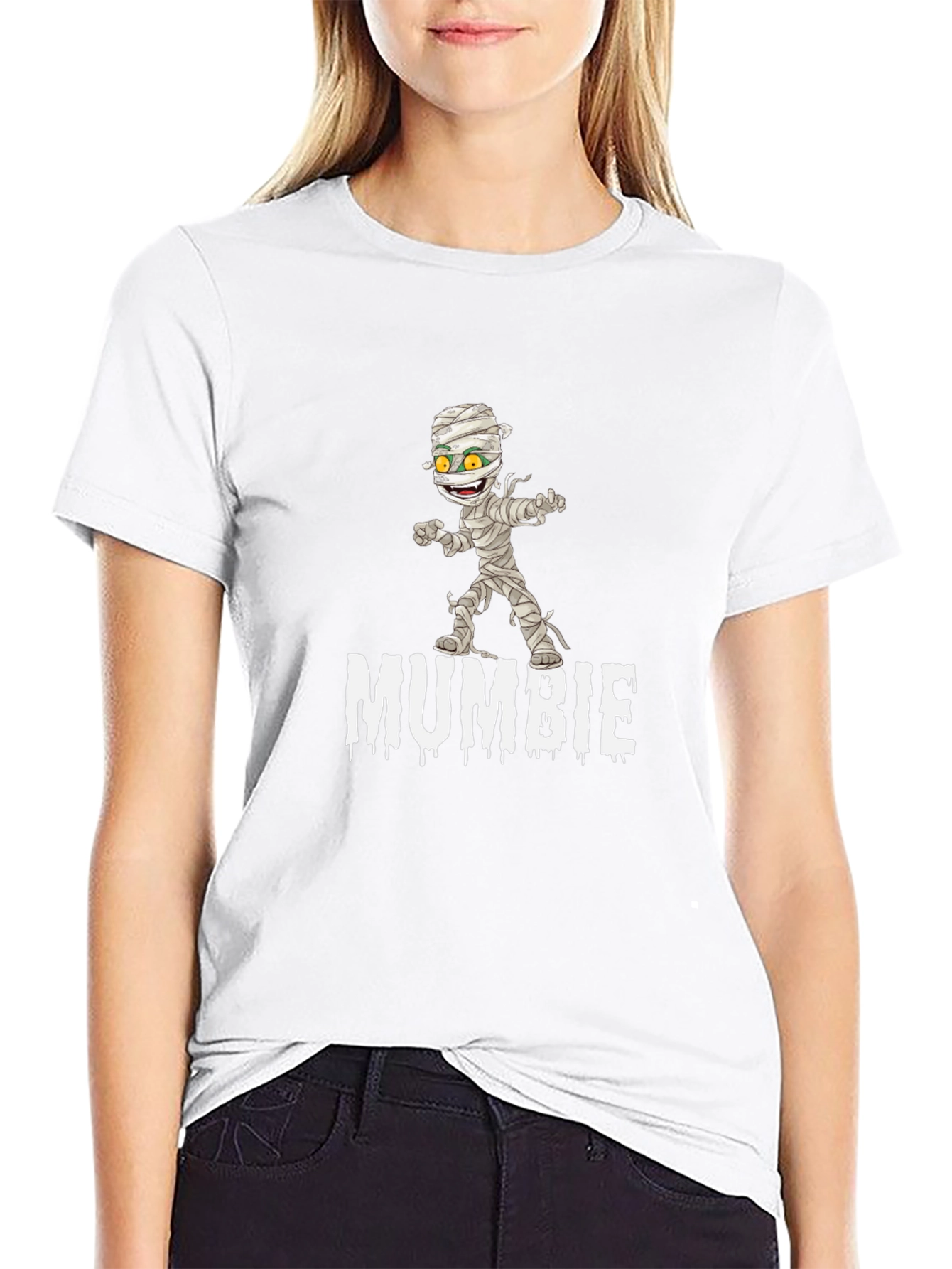 Mumbie Graphic T-Shirt - Funny Cartoon Mummy Design
