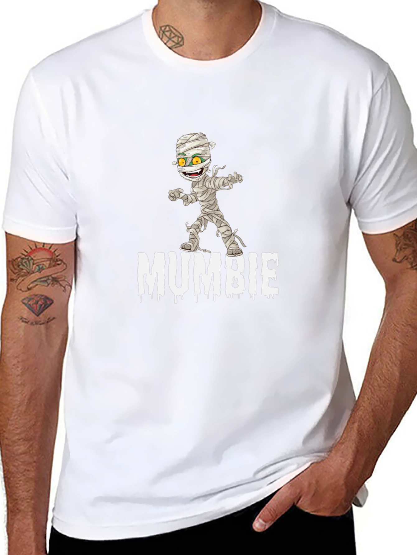 Mumbie Graphic T-Shirt - Funny Cartoon Mummy Design