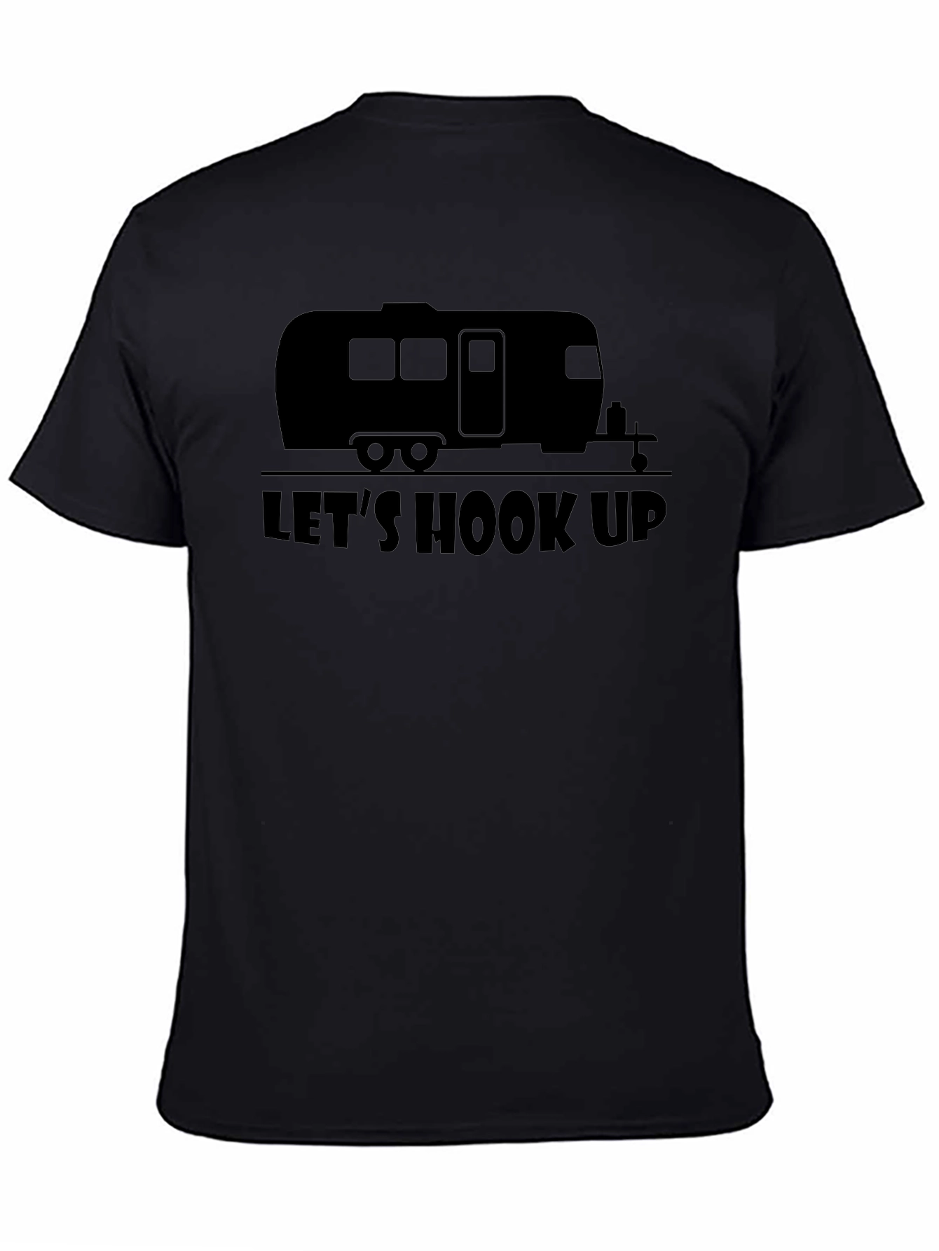Lets Hook Up Camping T-Shirt - Funny RV Apparel