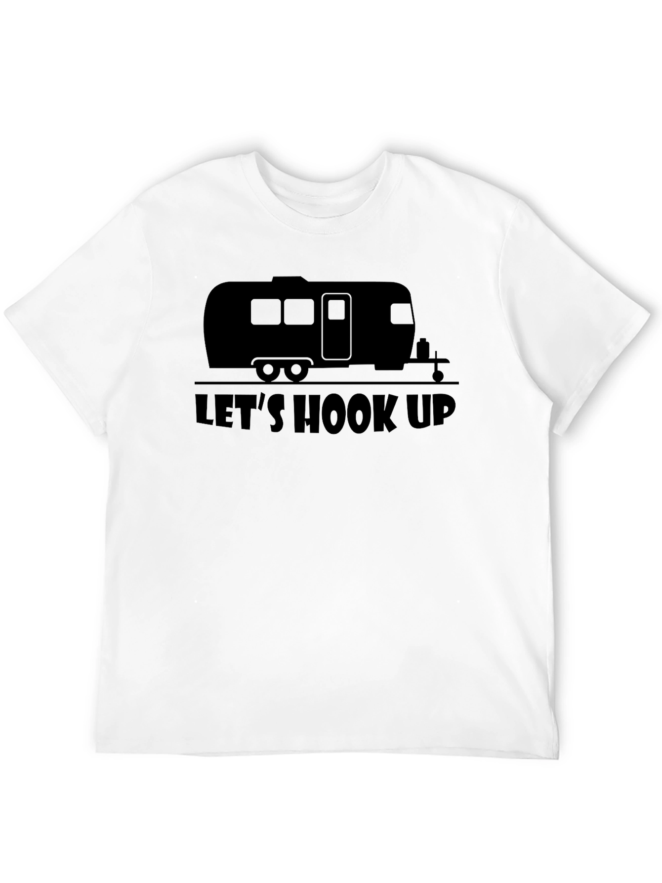 Lets Hook Up Camping T-Shirt - Funny RV Apparel