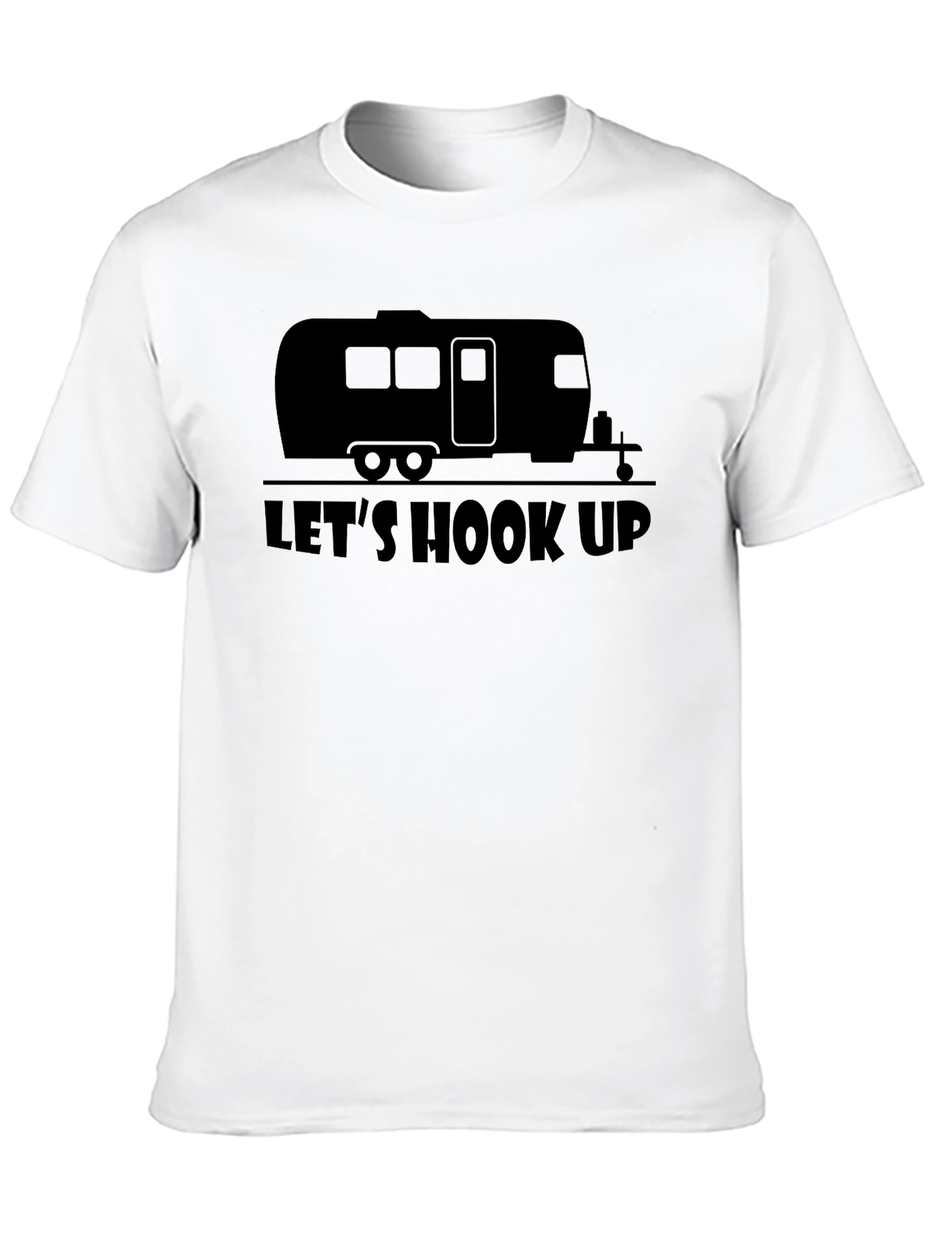 Lets Hook Up Camping T-Shirt - Funny RV Apparel