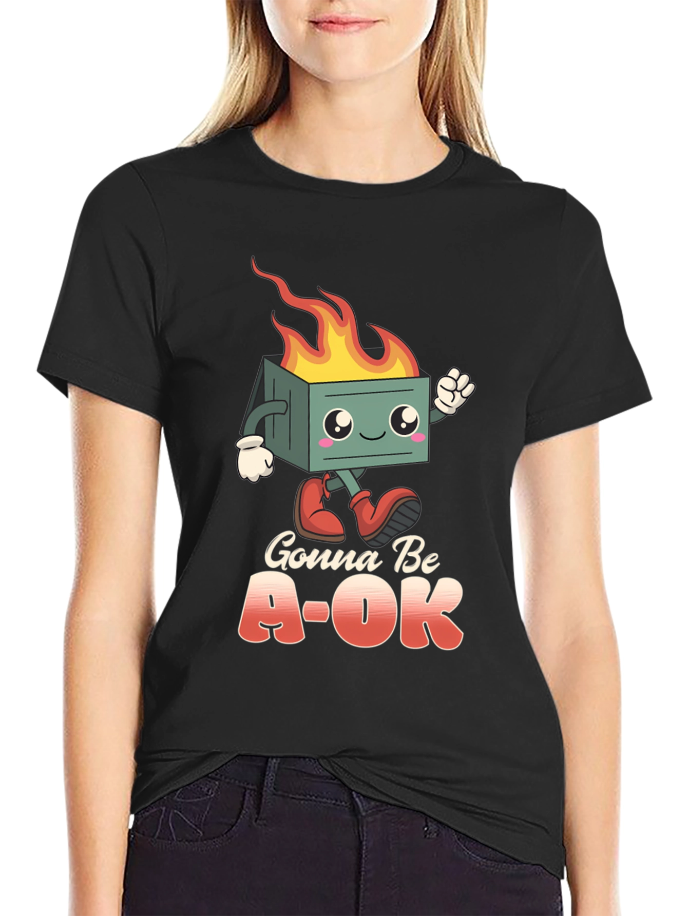 Gonna Be A-OK Dumpster Fire T-Shirt