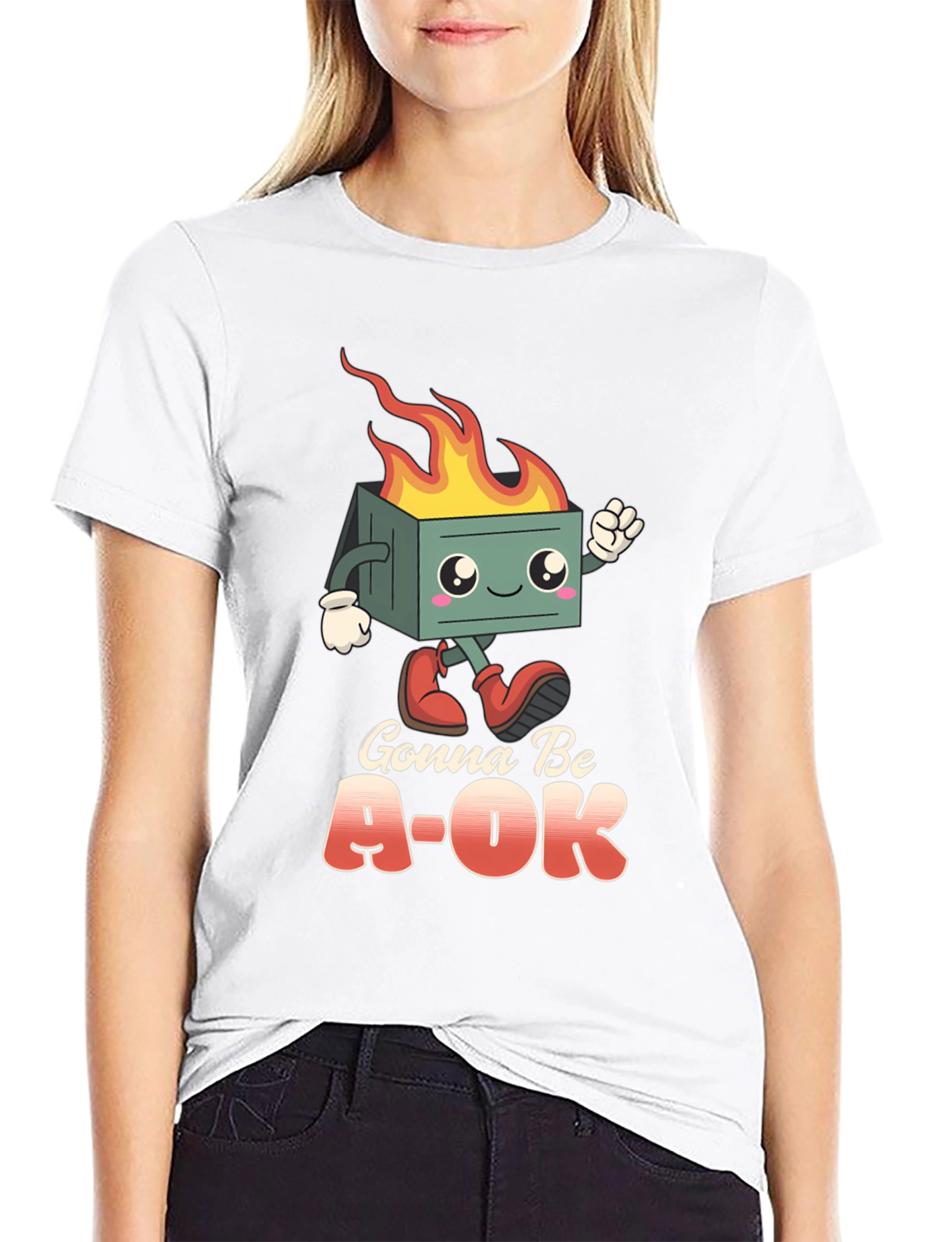 Gonna Be A-OK Dumpster Fire T-Shirt