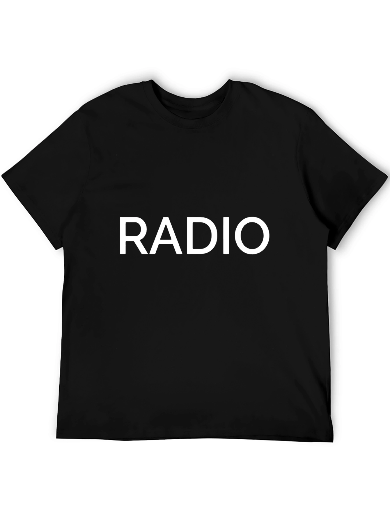 Radio Graphic T-Shirt - Black Cotton Tee