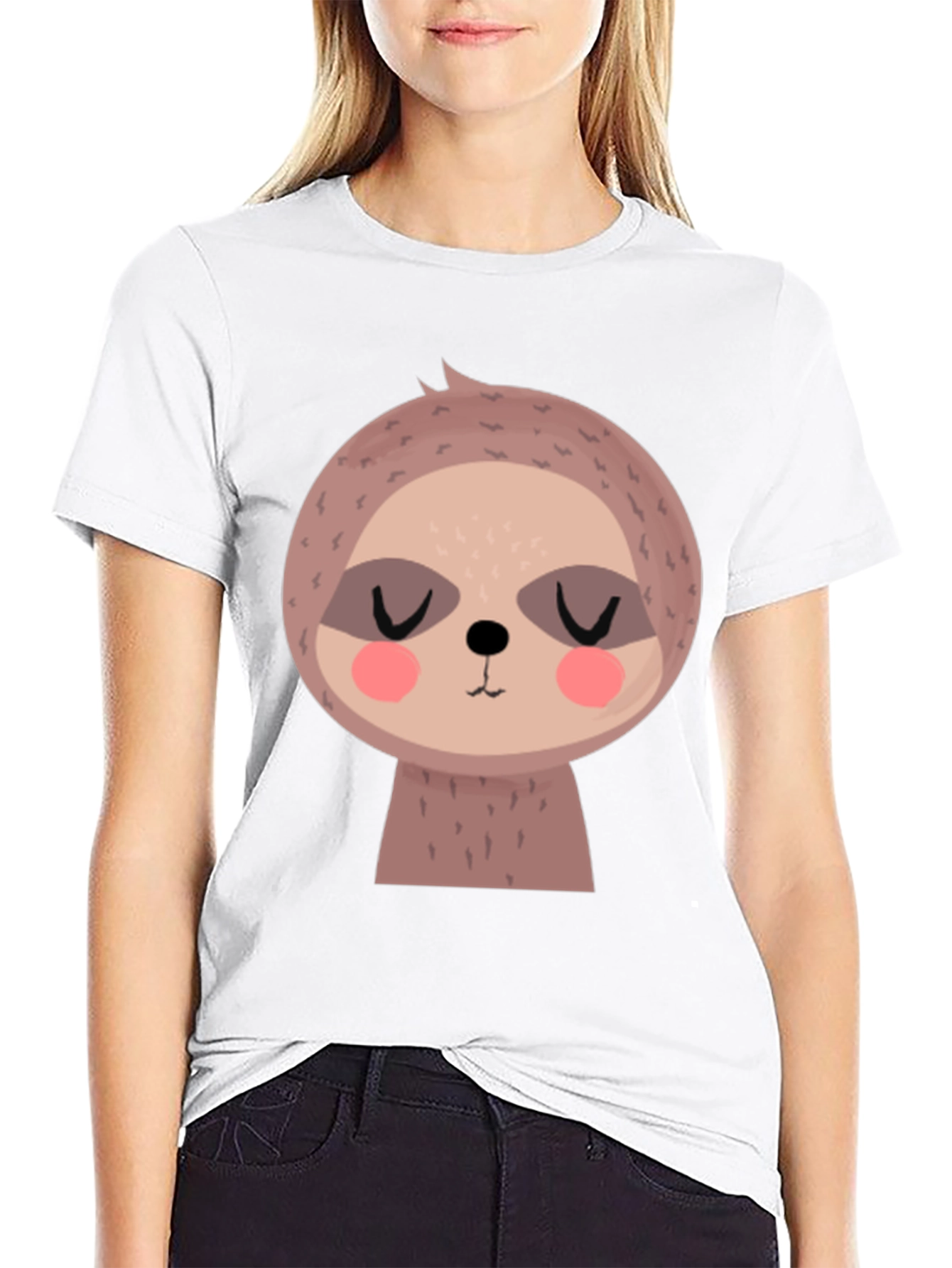 Cute Sloth Graphic Tee - Soft Cotton Blend