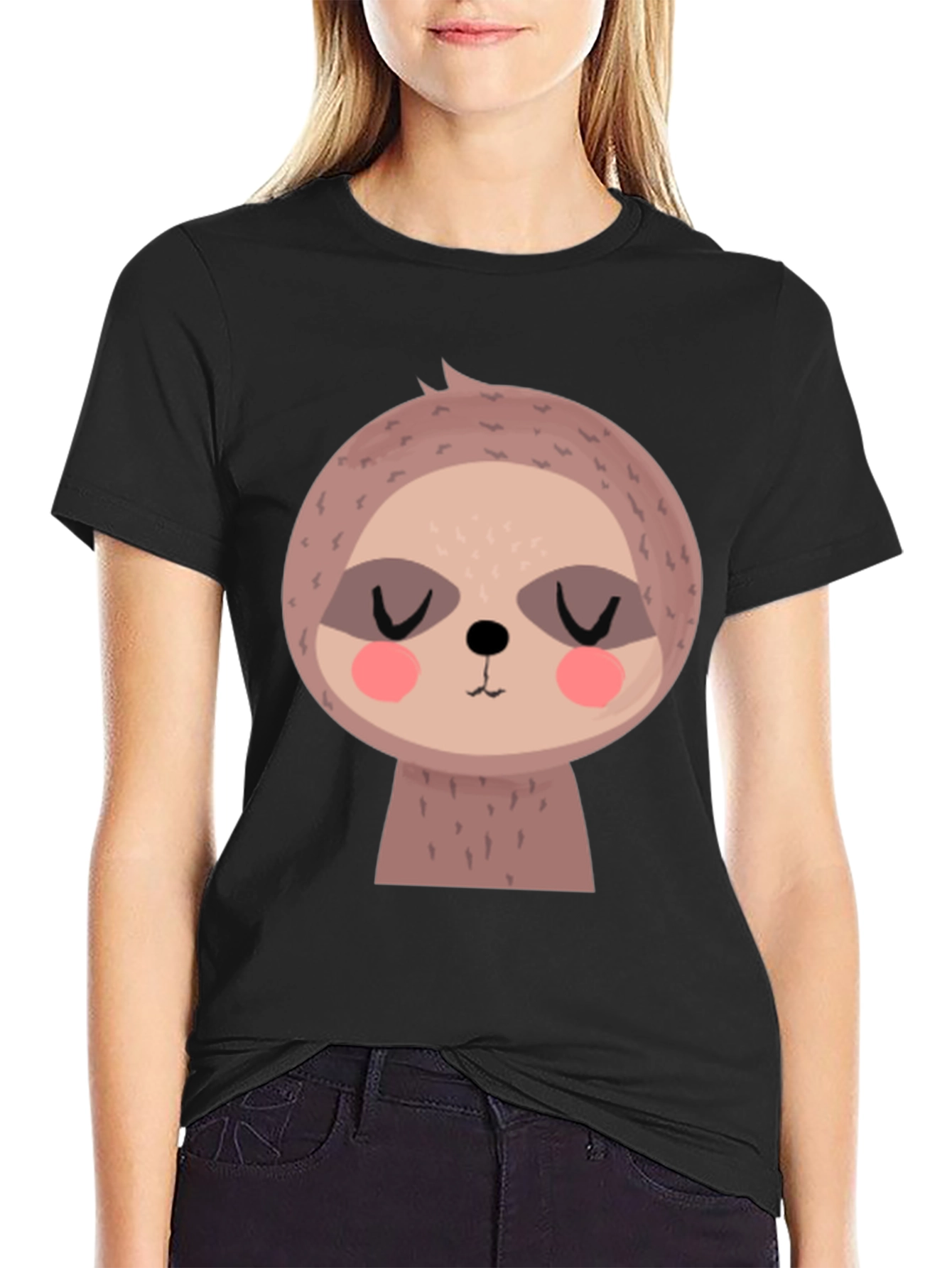 Cute Sloth Graphic Tee - Soft Cotton Blend
