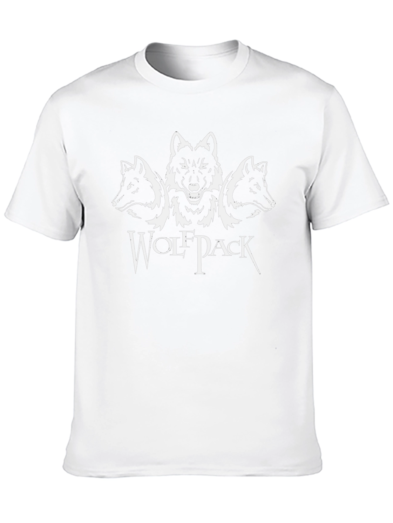 Wolfpack Graphic Tee - Black Cotton Blend