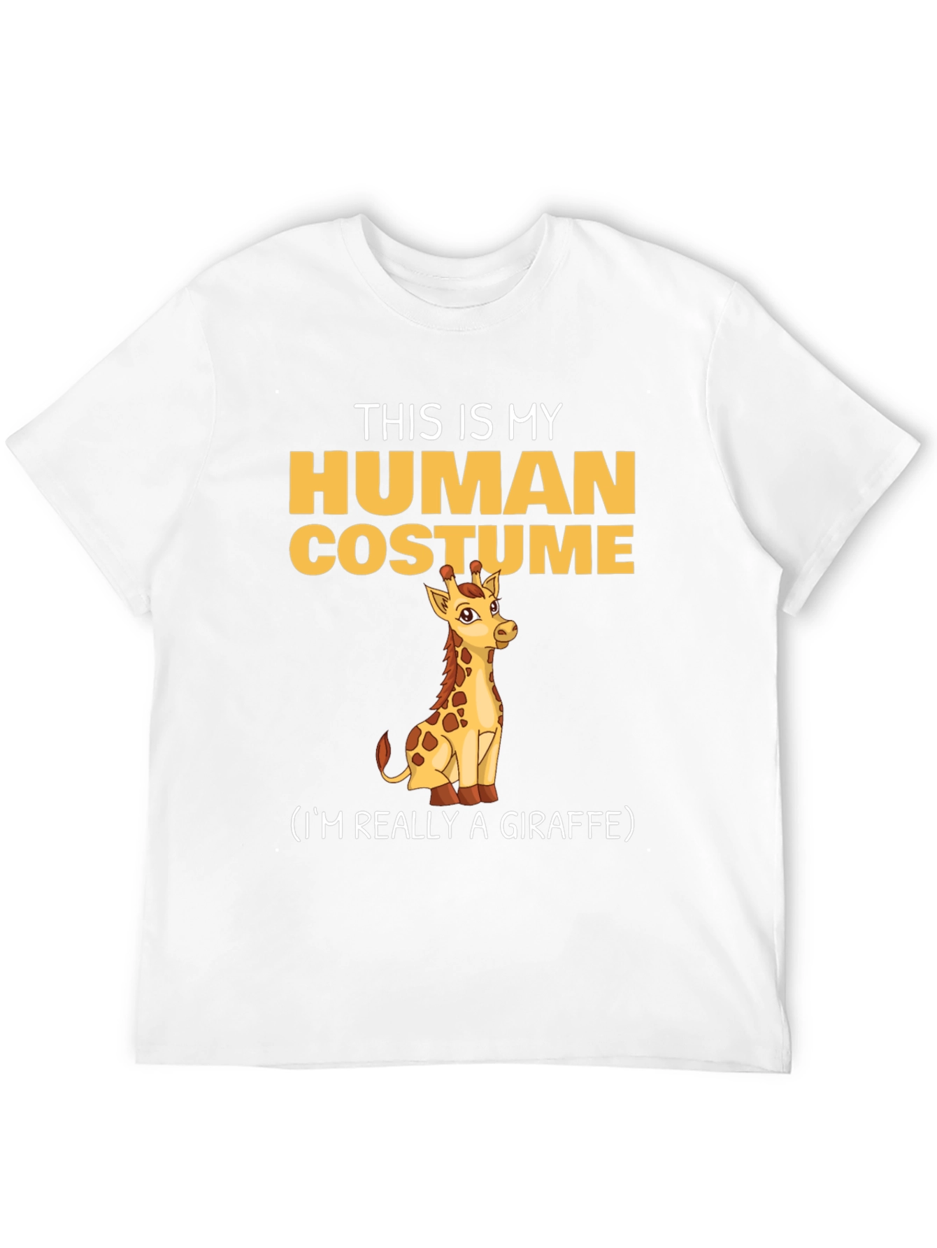 This Is My Human Costume Giraffe T-Shirt