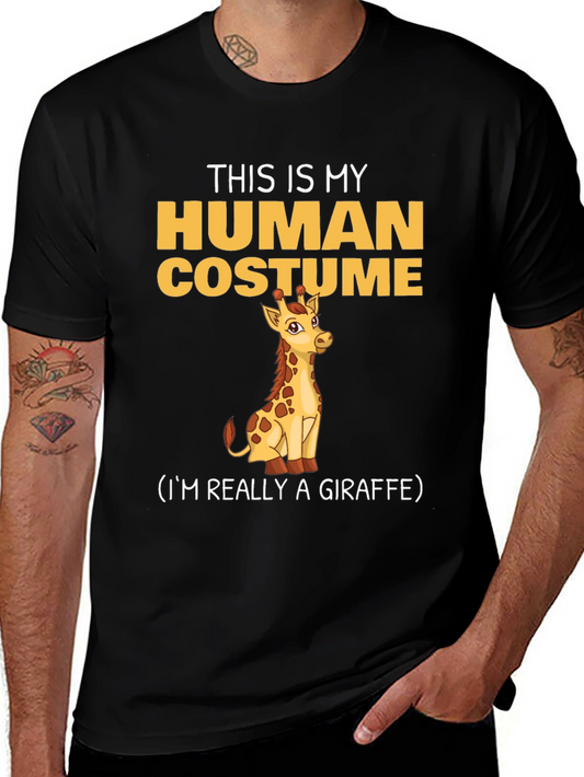 This Is My Human Costume Giraffe T-Shirt