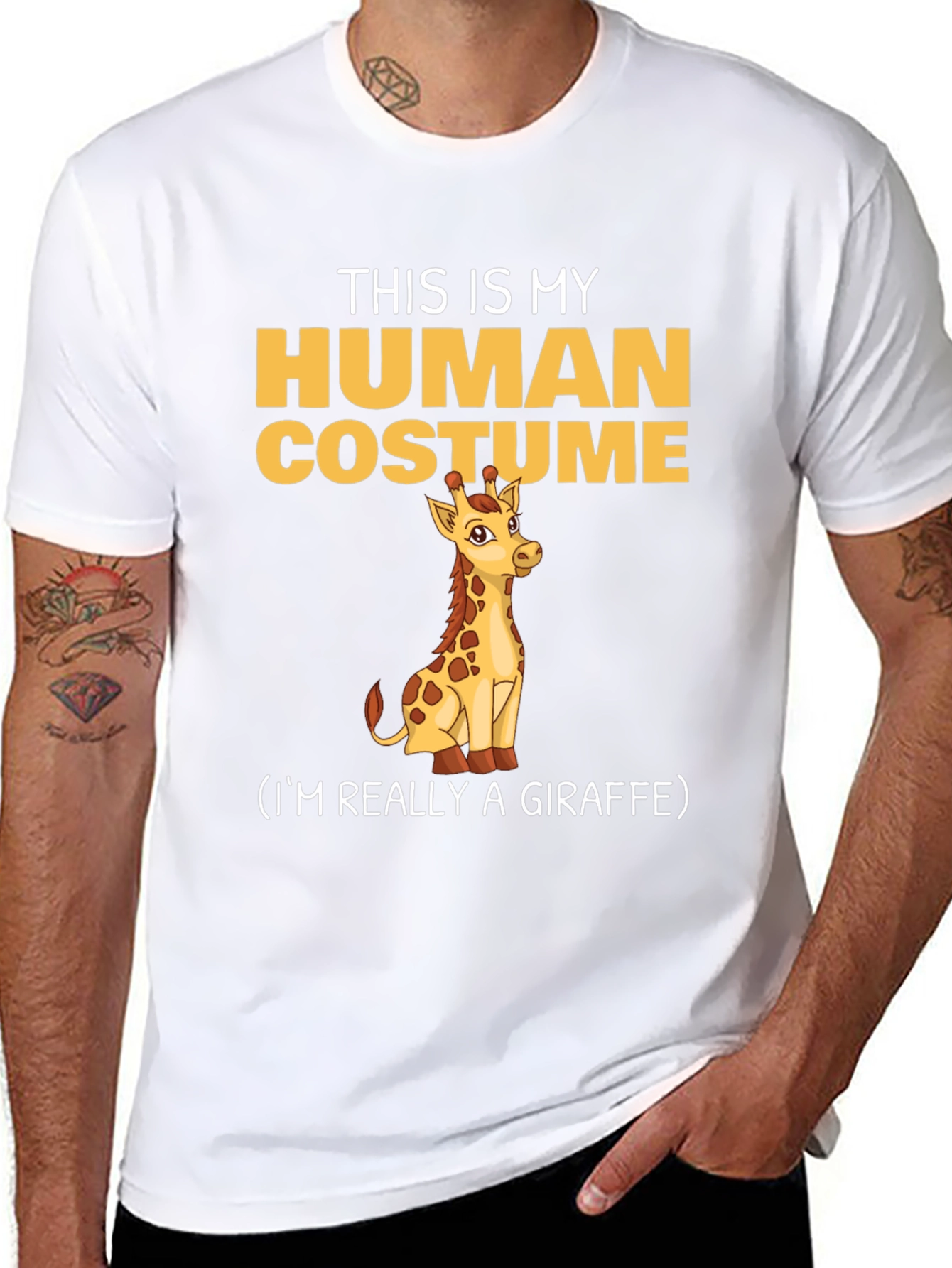 This Is My Human Costume Giraffe T-Shirt