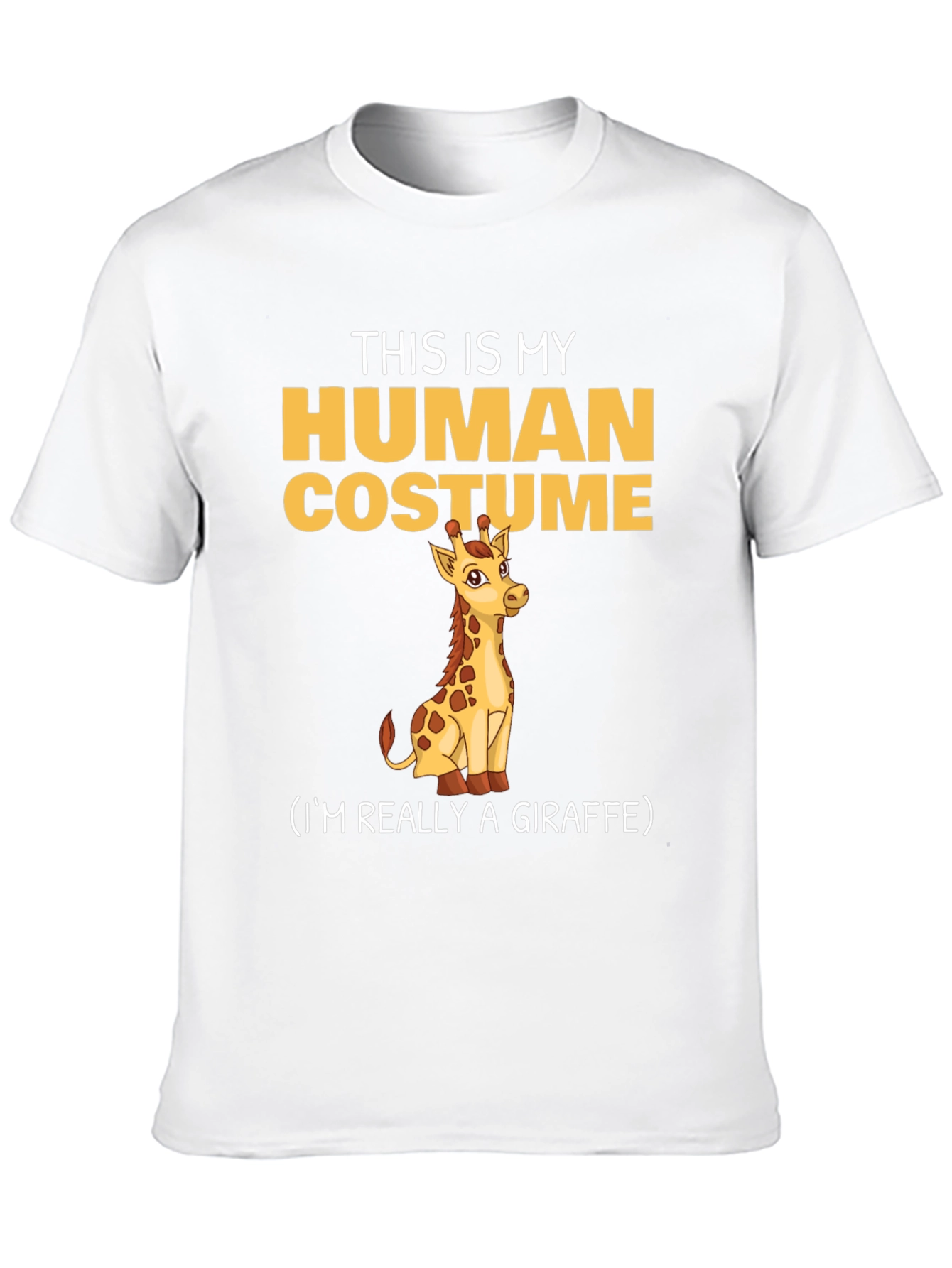 This Is My Human Costume Giraffe T-Shirt