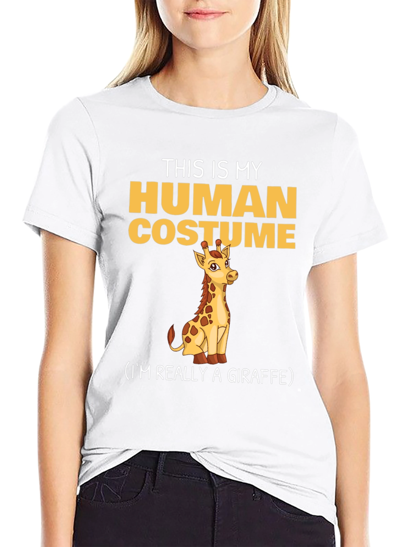 This Is My Human Costume Giraffe T-Shirt