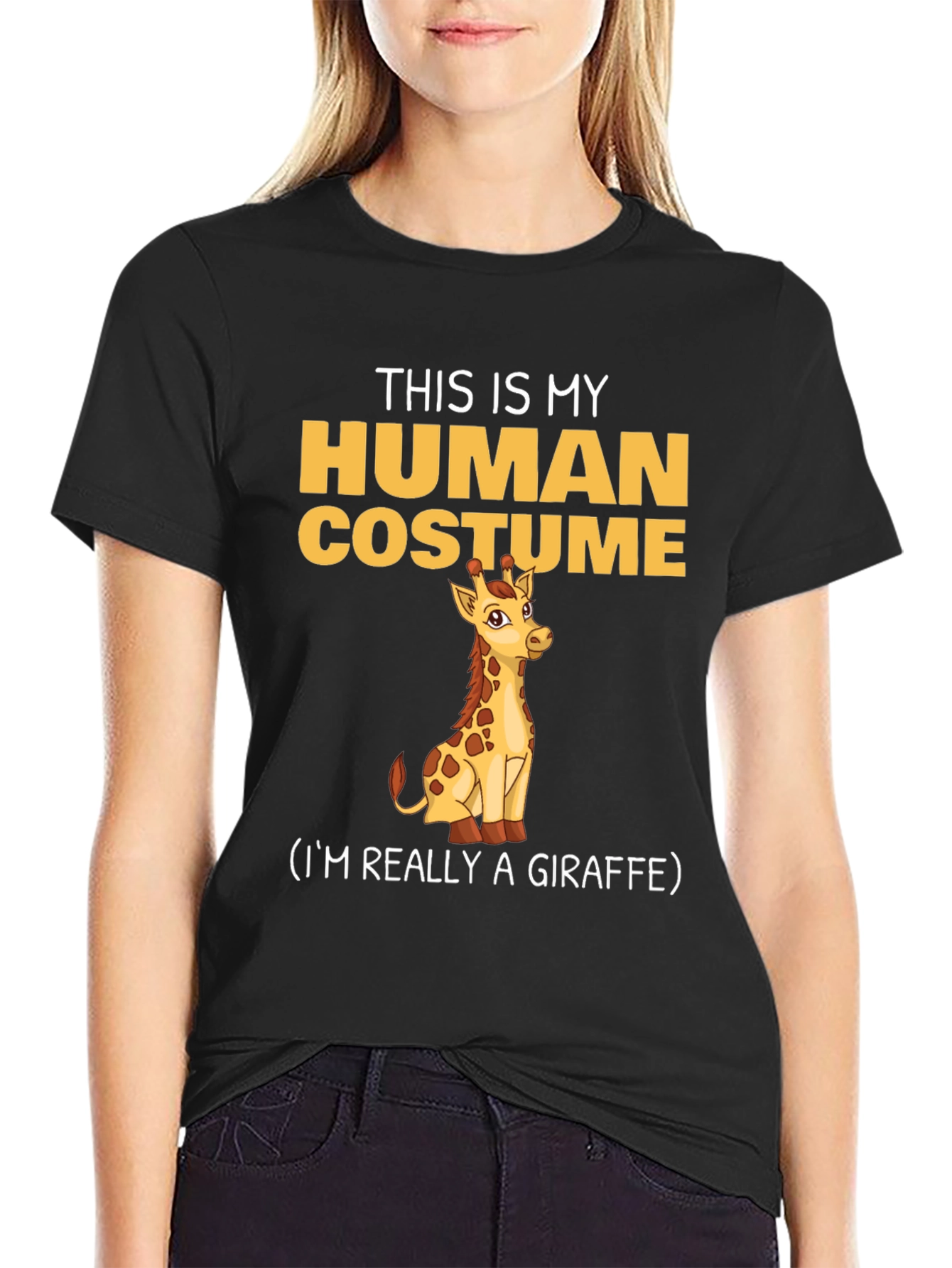 This Is My Human Costume Giraffe T-Shirt