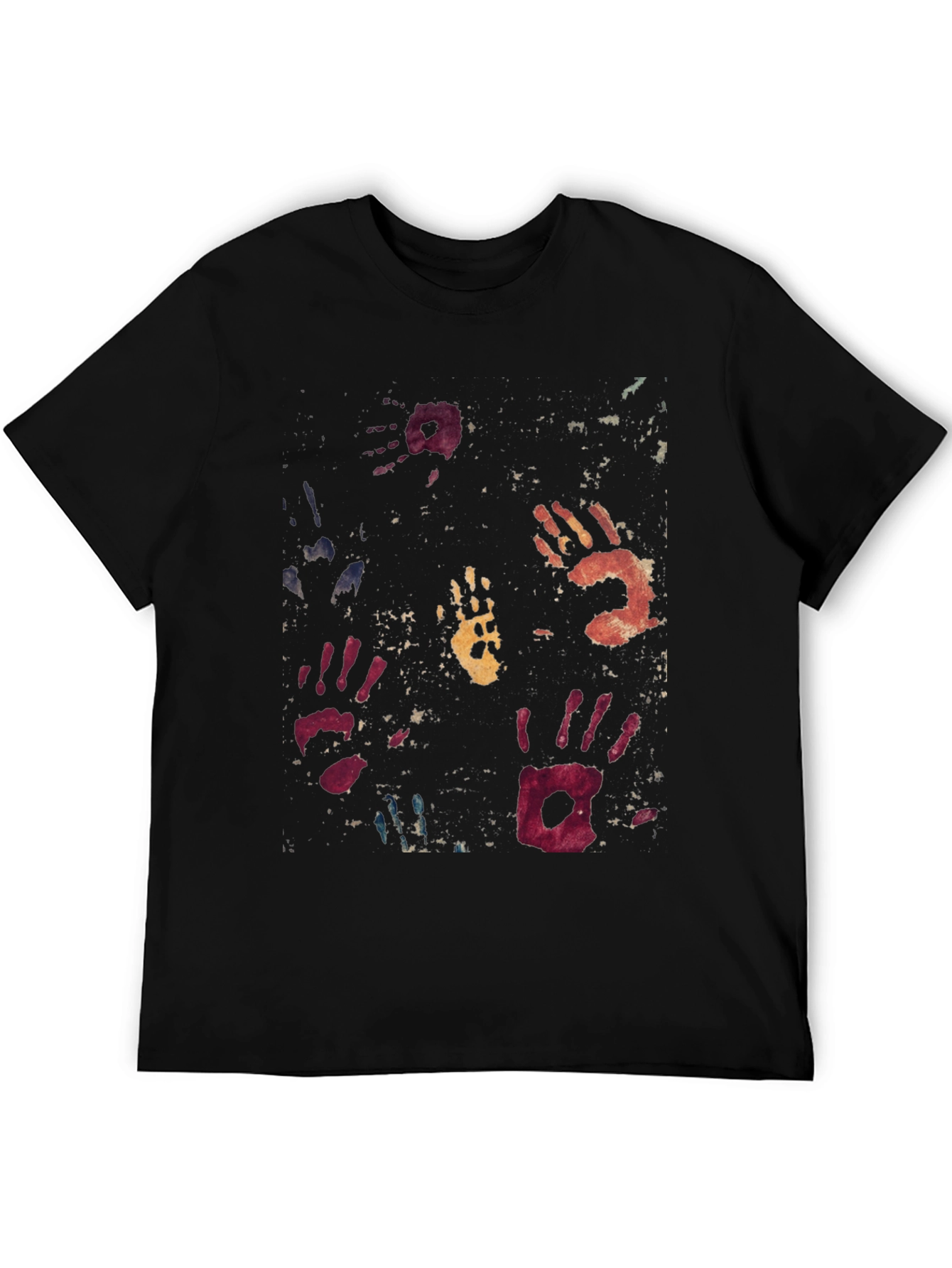 Handprint Graphic Tee - Unique Artistic Design