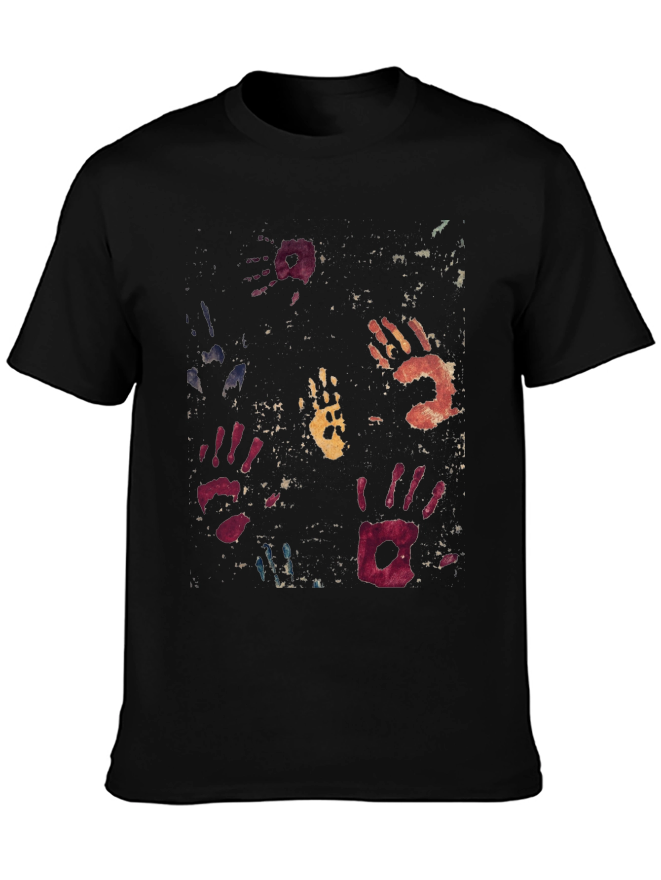 Handprint Graphic Tee - Unique Artistic Design