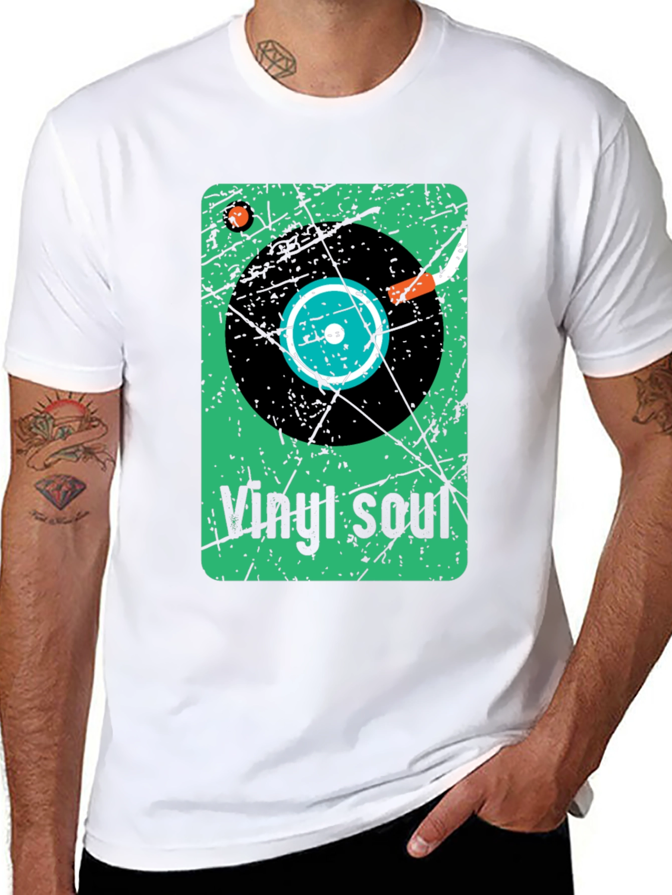 Vinyl Soul Graphic Tee - Retro Music Lover Shirt