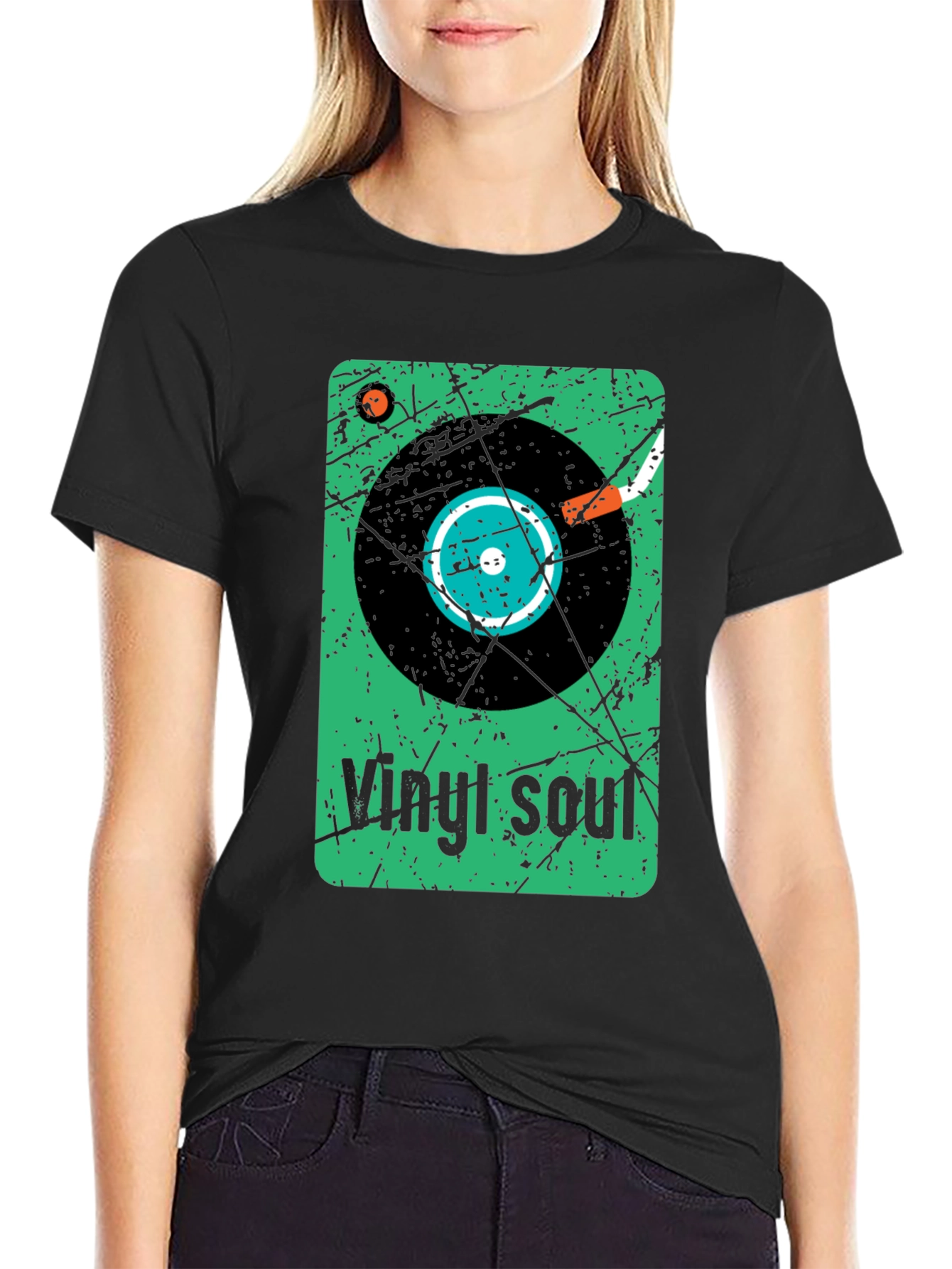 Vinyl Soul Graphic Tee - Retro Music Lover Shirt