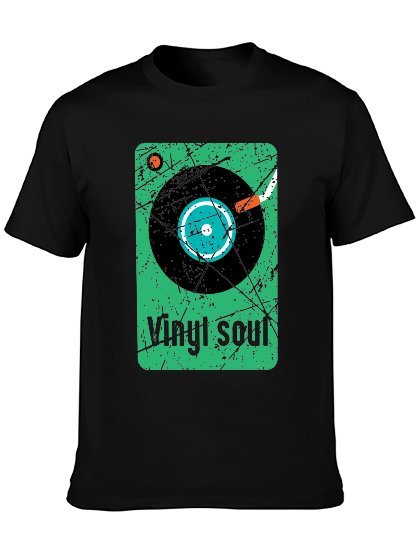 Vinyl Soul Graphic Tee - Retro Music Lover Shirt