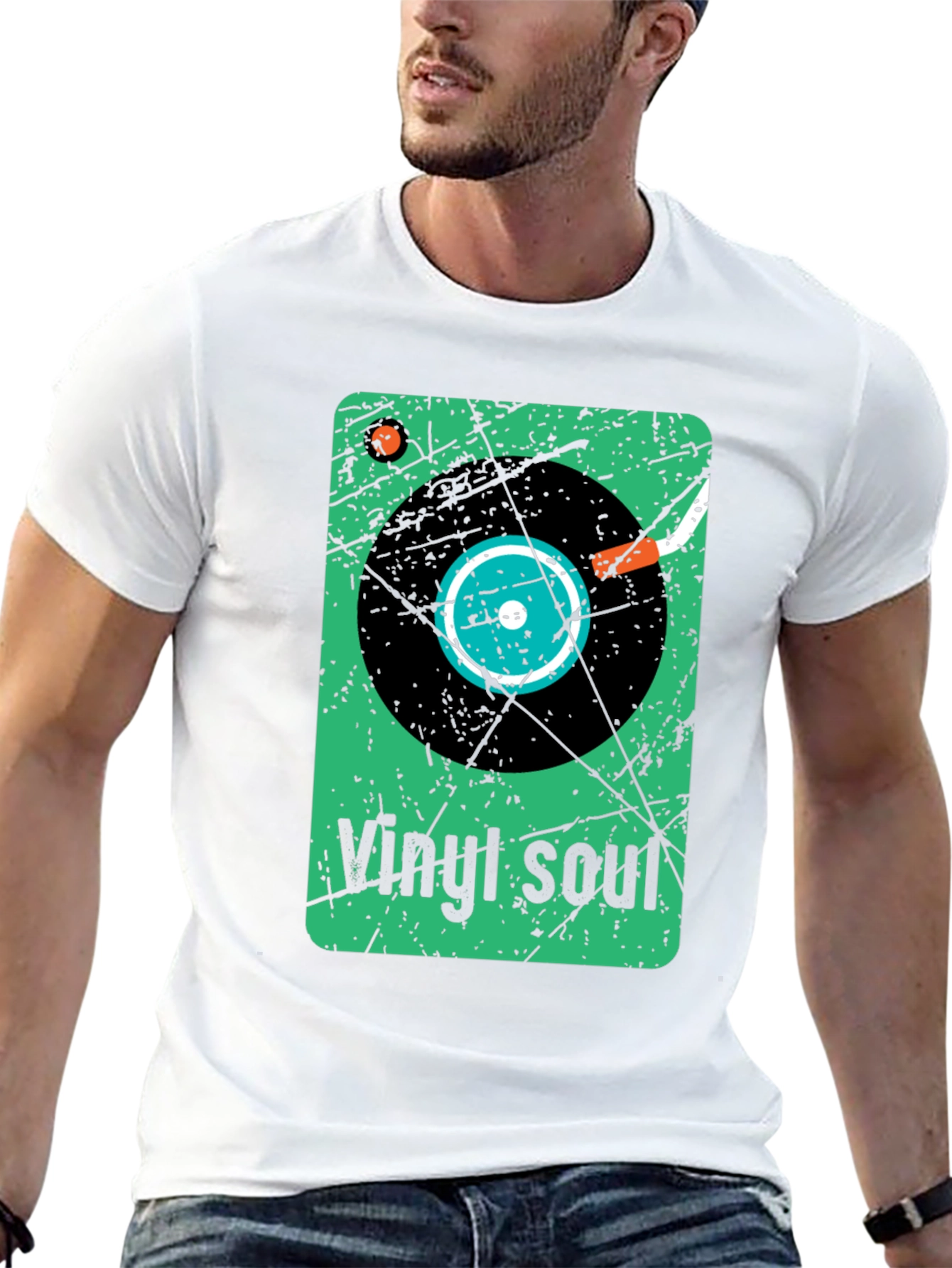 Vinyl Soul Graphic Tee - Retro Music Lover Shirt