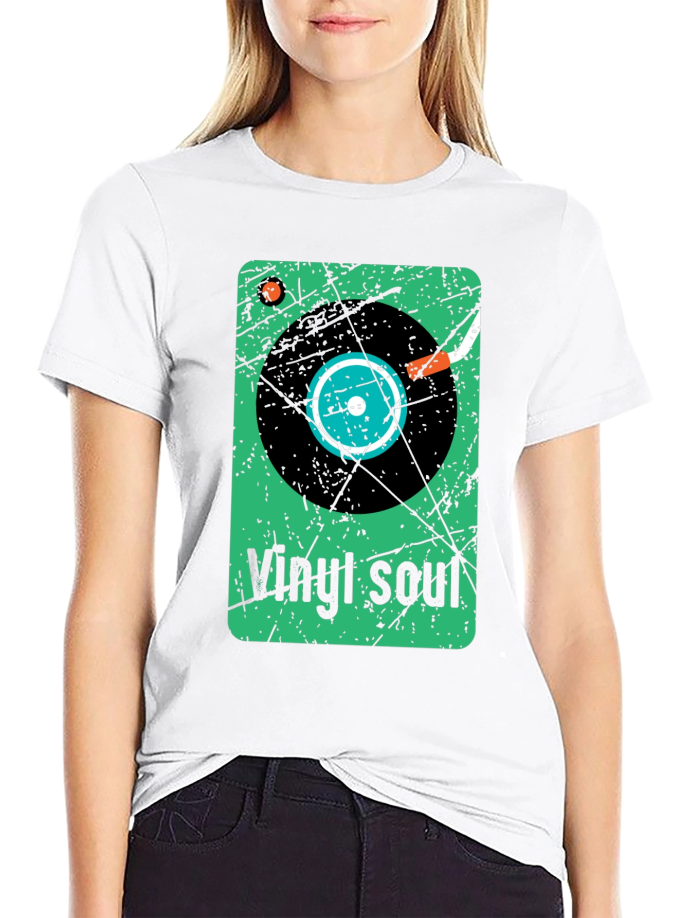 Vinyl Soul Graphic Tee - Retro Music Lover Shirt