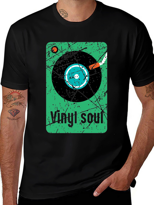 Vinyl Soul Graphic Tee - Retro Music Lover Shirt