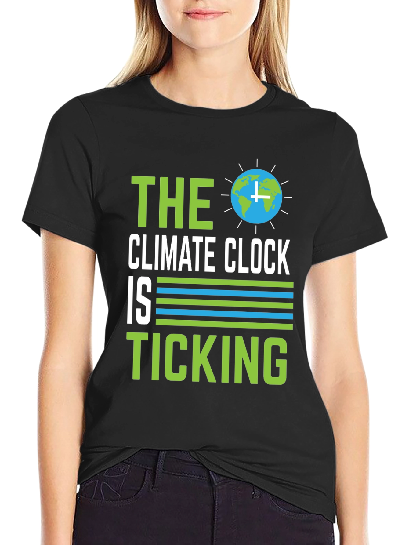 Climate Clock Ticking Graphic T-Shirt