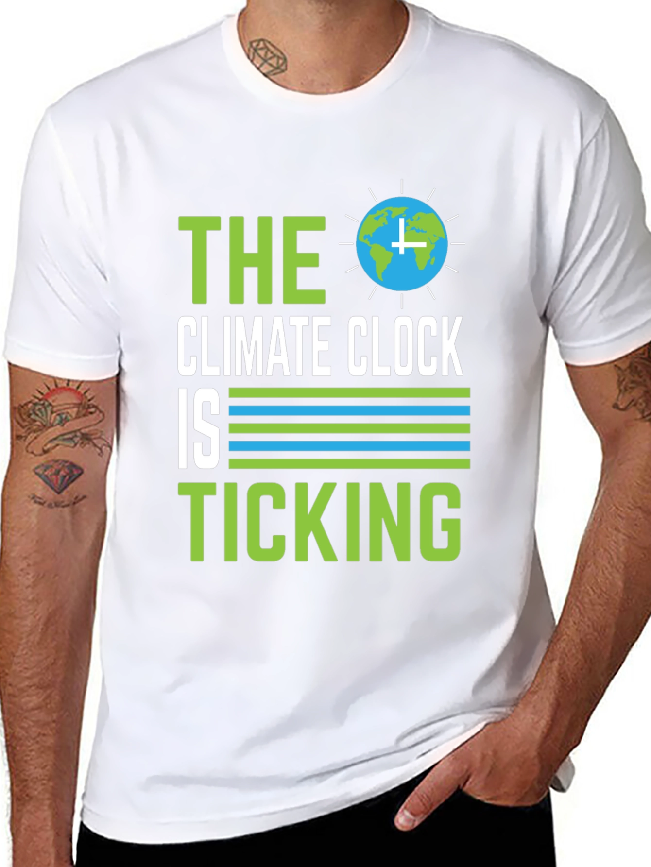Climate Clock Ticking Graphic T-Shirt