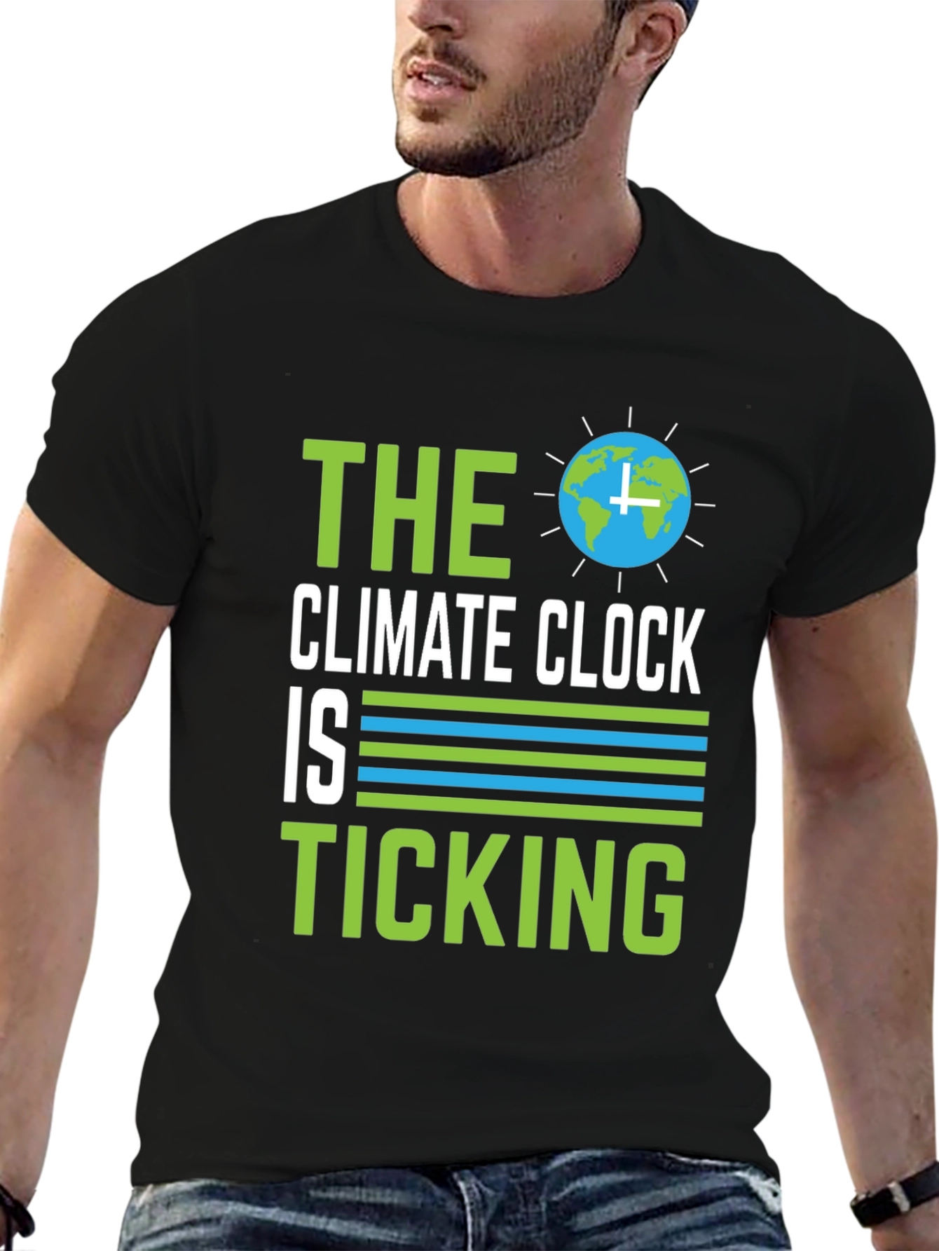 Climate Clock Ticking Graphic T-Shirt
