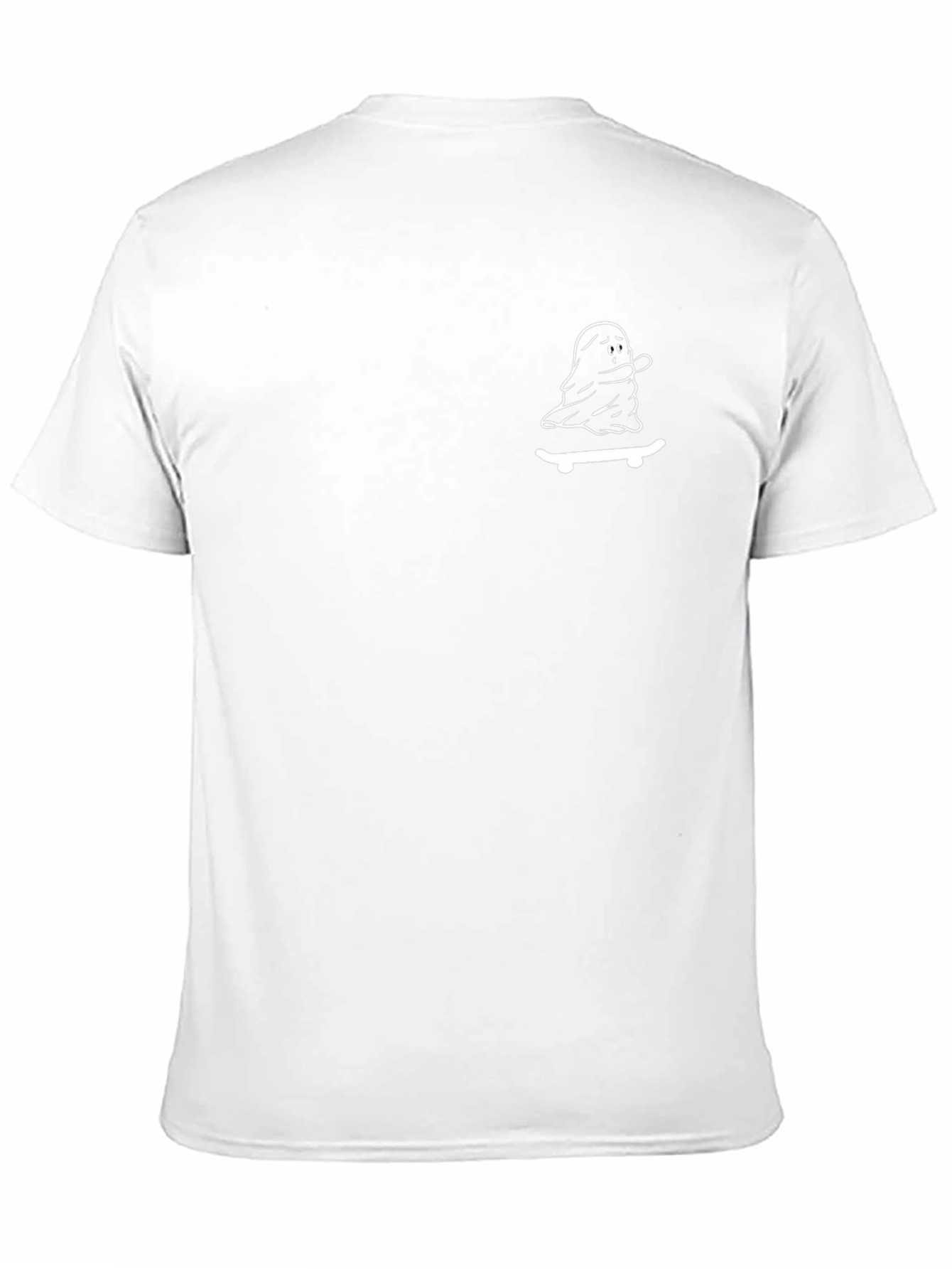 Ghost Skateboard Graphic T-Shirt - Black