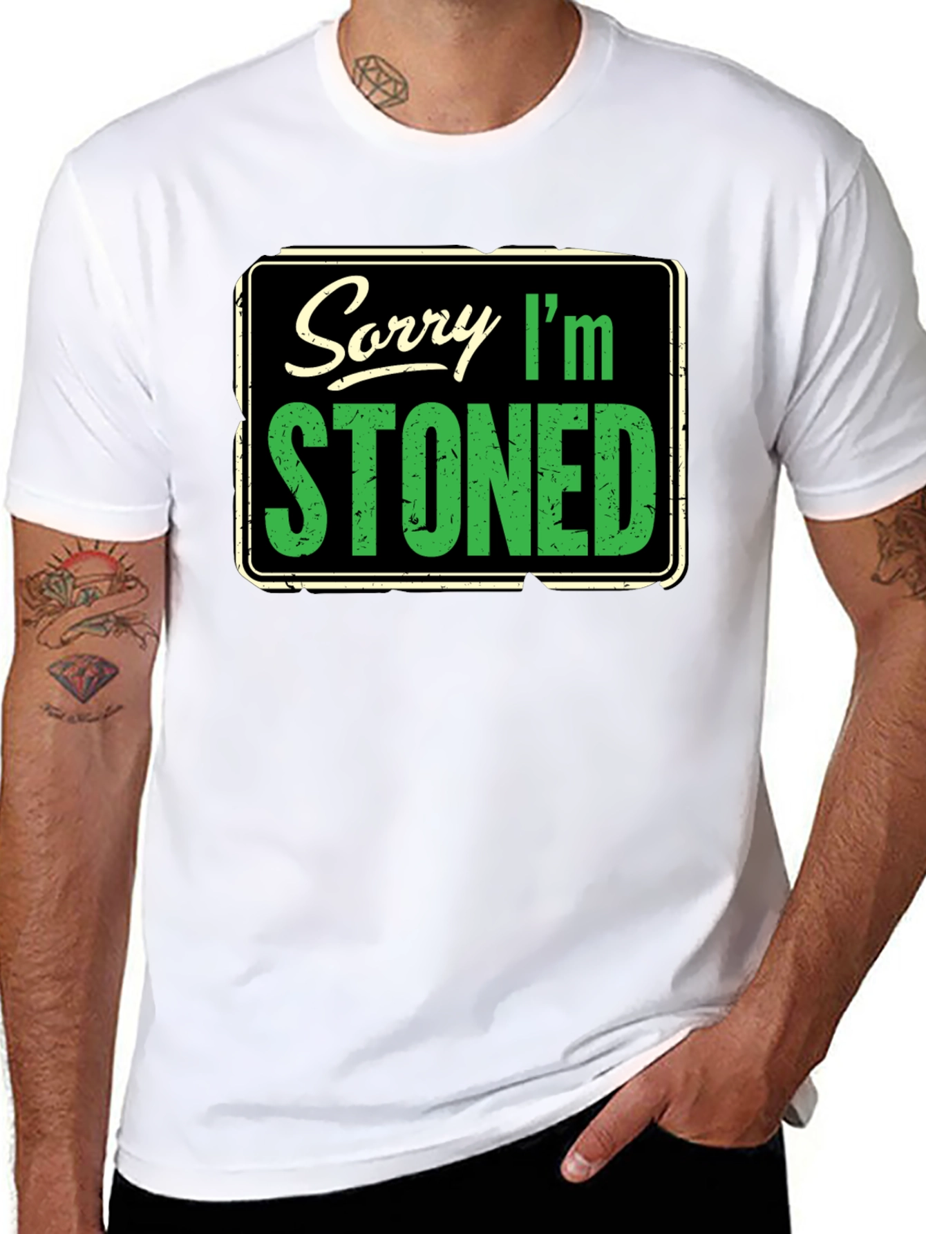Sorry Im Stoned Graphic T-Shirt