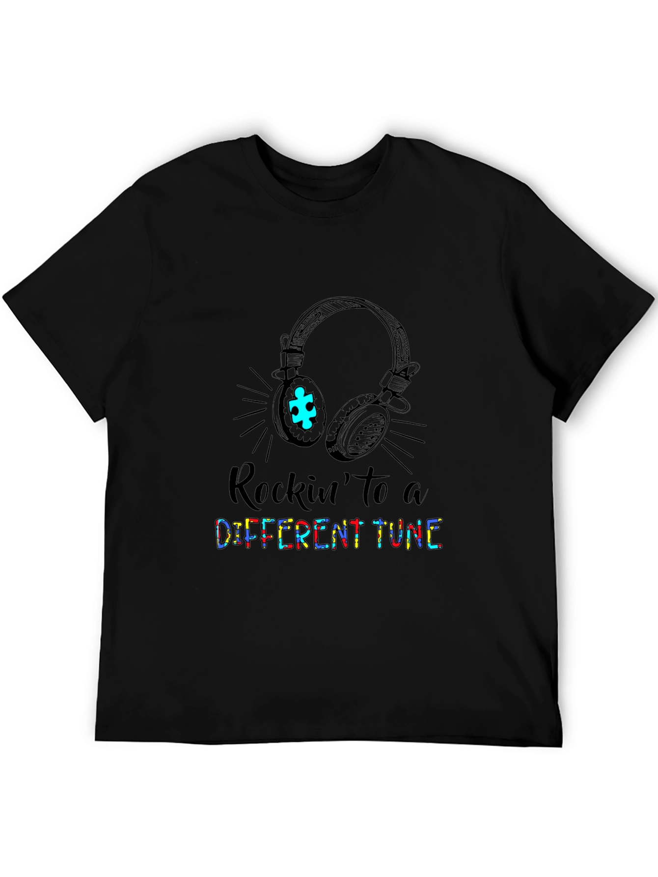 Rockin to a Different Tune Autism Awareness T-Shirt
