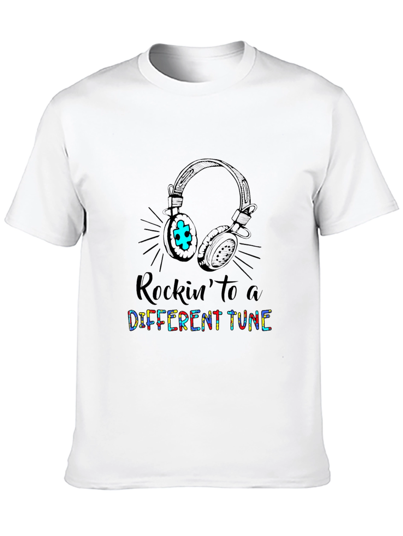 Rockin to a Different Tune Autism Awareness T-Shirt