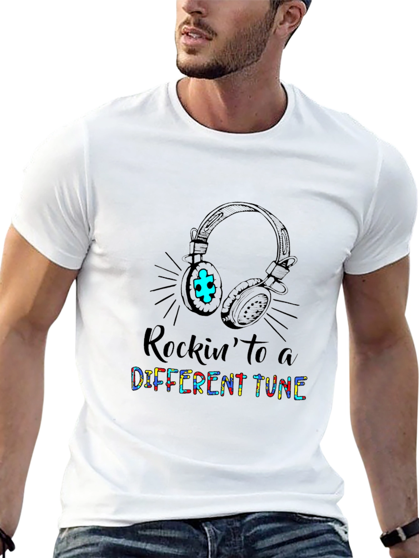 Rockin to a Different Tune Autism Awareness T-Shirt